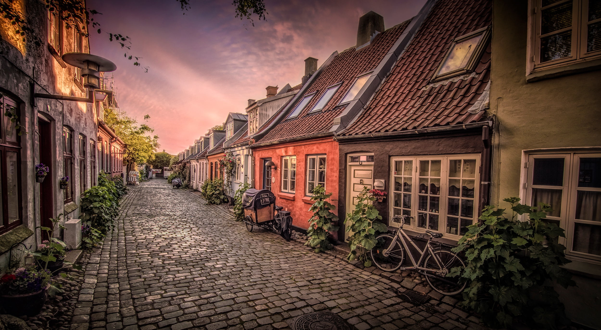 bikes, home, 1080P, Denmark, Aarhus, street, HD Wallpaper
