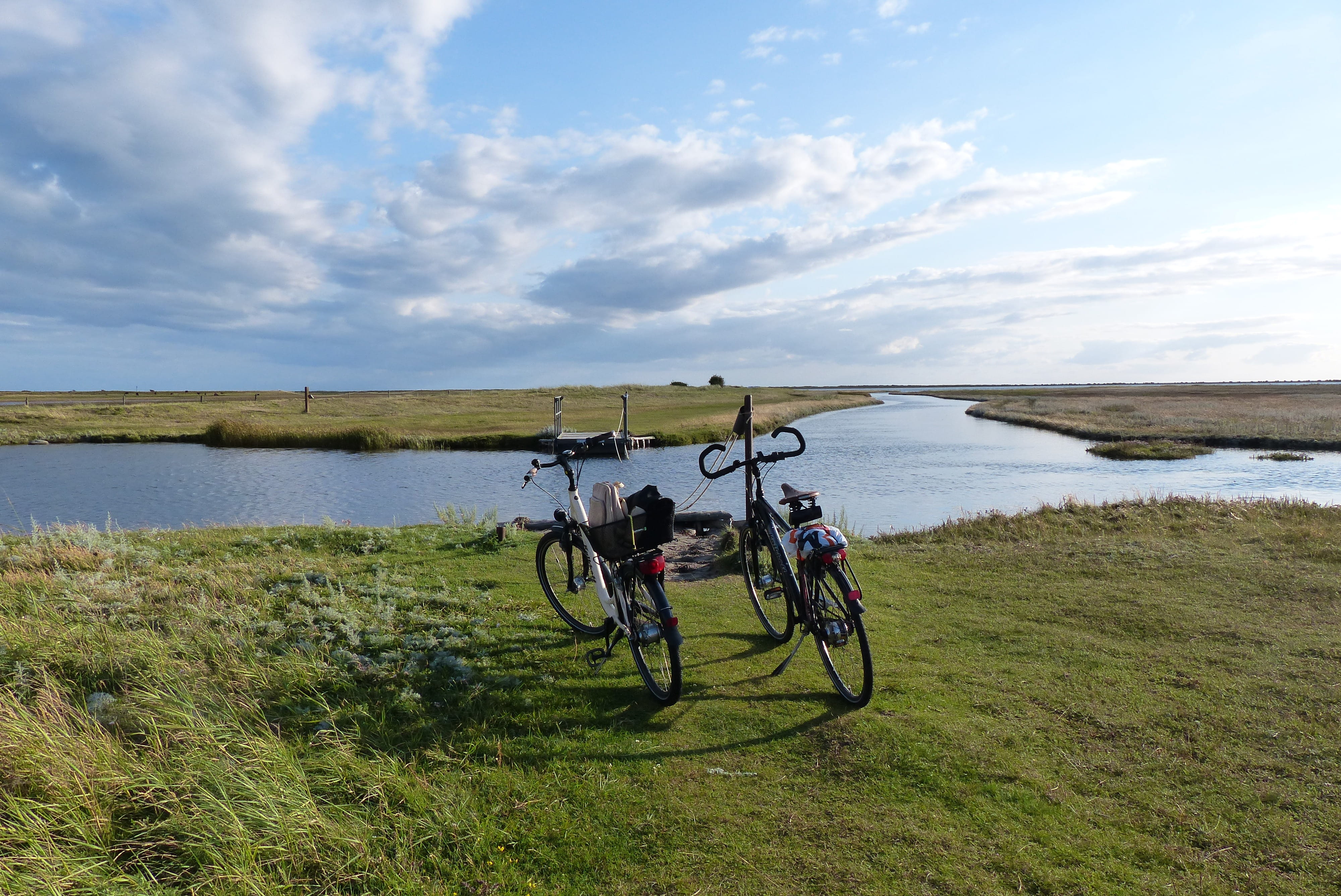 Bike, day, cloud - sky, fannemanns ferry, Denmark, wheel, baltic sea, sea, non-urban scene, nature, environment, scenics - nature, holiday, stationary, HD Wallpaper