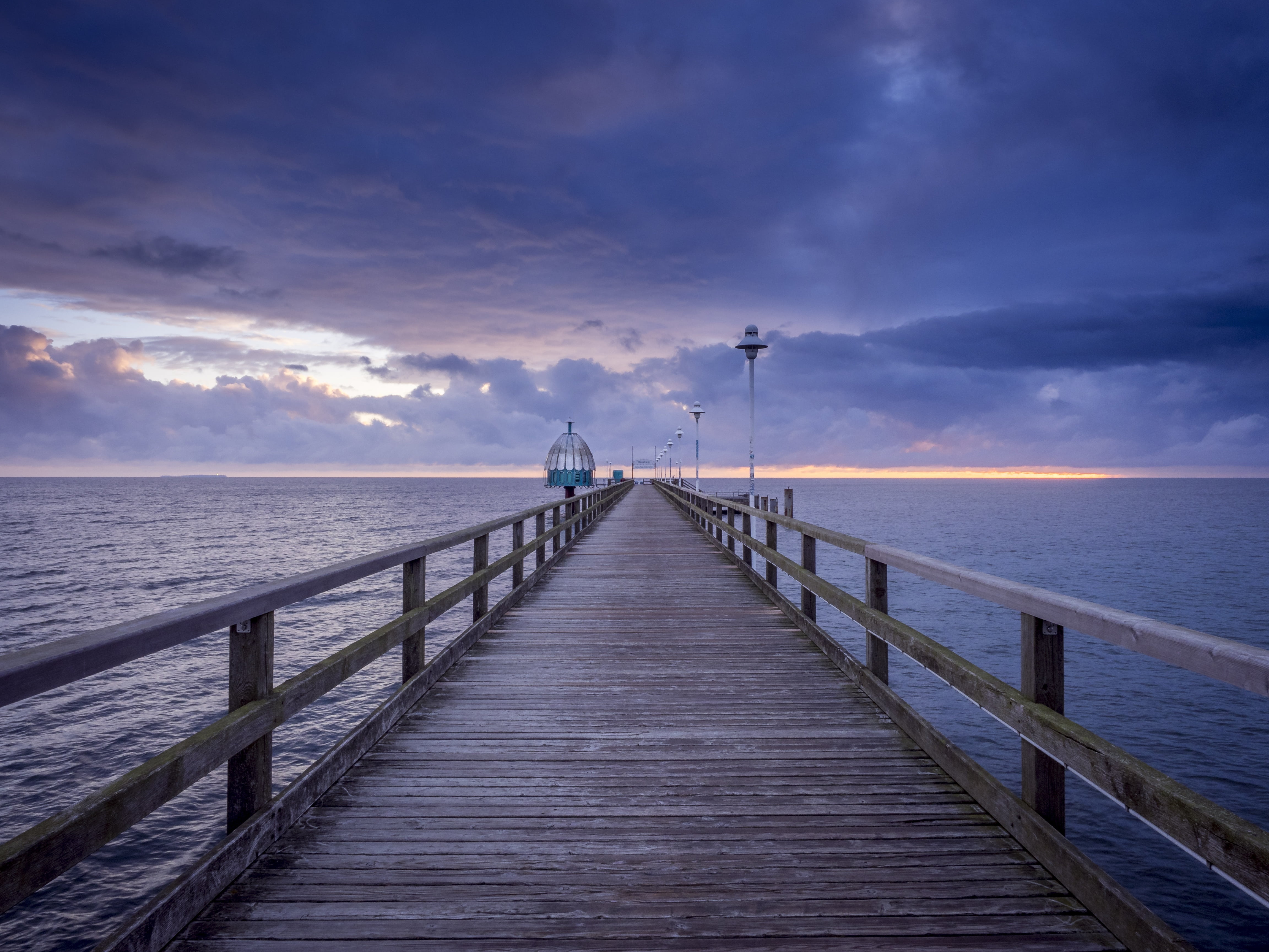 long, diving bell, 4K, wood paneling, wave, brown, water, diminishing perspective, direction, travel, tranquil scene, holiday, baltic sea, outdoors, built structure, HD Wallpaper