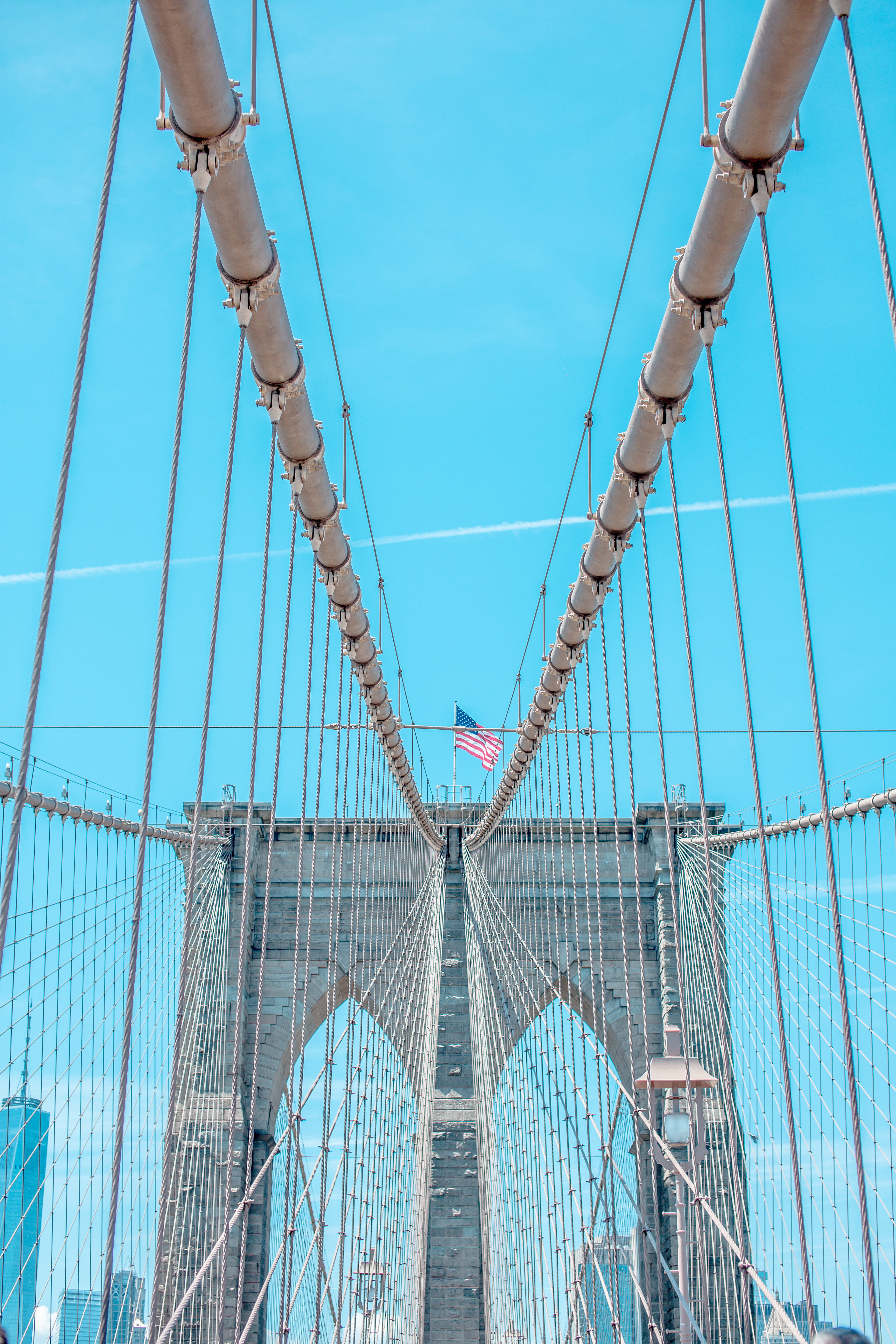 nature, transportation, infrastructure, bridge, united states, cable-stayed bridge, brooklyn, structure, america, tourism, leisure activities, u, outdoors, Phone HD Wallpaper