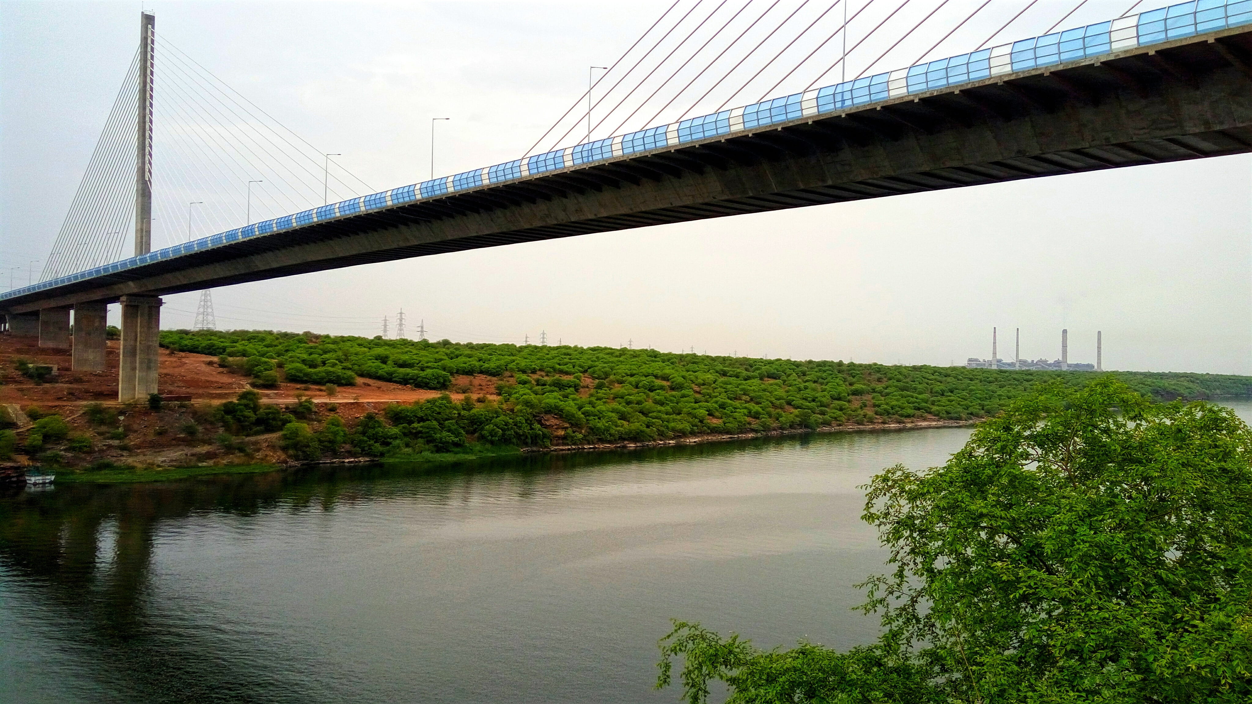 kota, plant, engineering, travel, bridge, water, cable-stayed bridge, long, suspension bridge, civil engineering, hanging bridge, built structure, man-made, HD Wallpaper