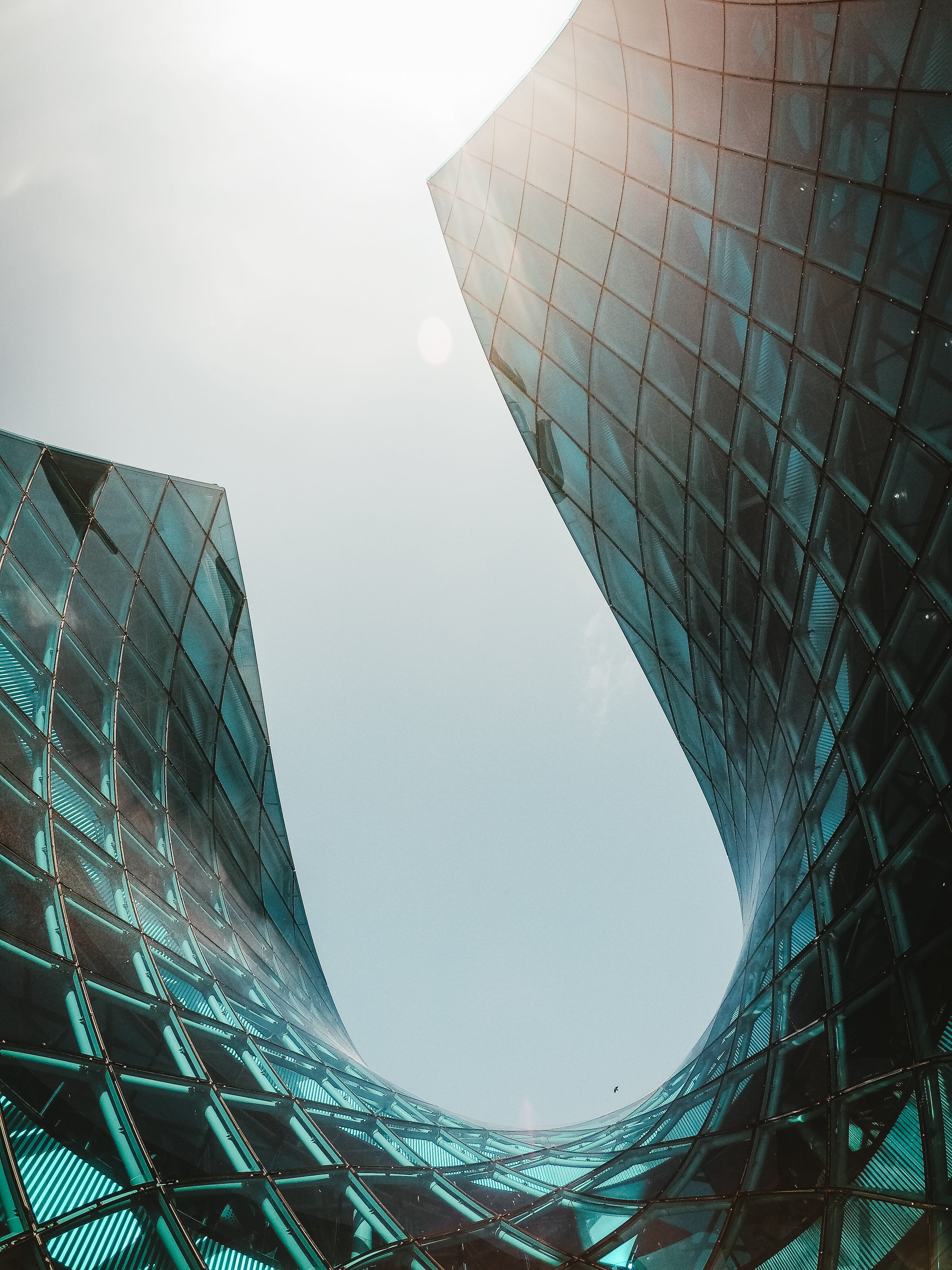 office building exterior, office, malmo, emporia, travel destinations, malmoe, outdoors, 4K, low angle view, built structure, modern, glass - material, Phone HD Wallpaper