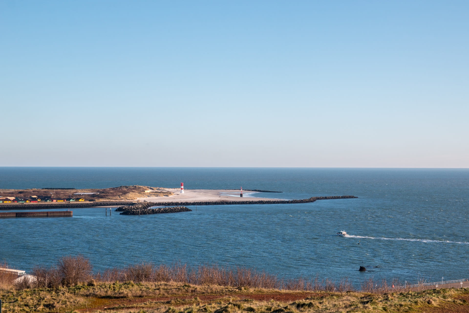 island, 1080P, tranquility, mode of transportation, helgoland, outdoors, sailboat, travel, yacht, scenics - nature, north sea, land, sky, copy space, nature, HD Wallpaper
