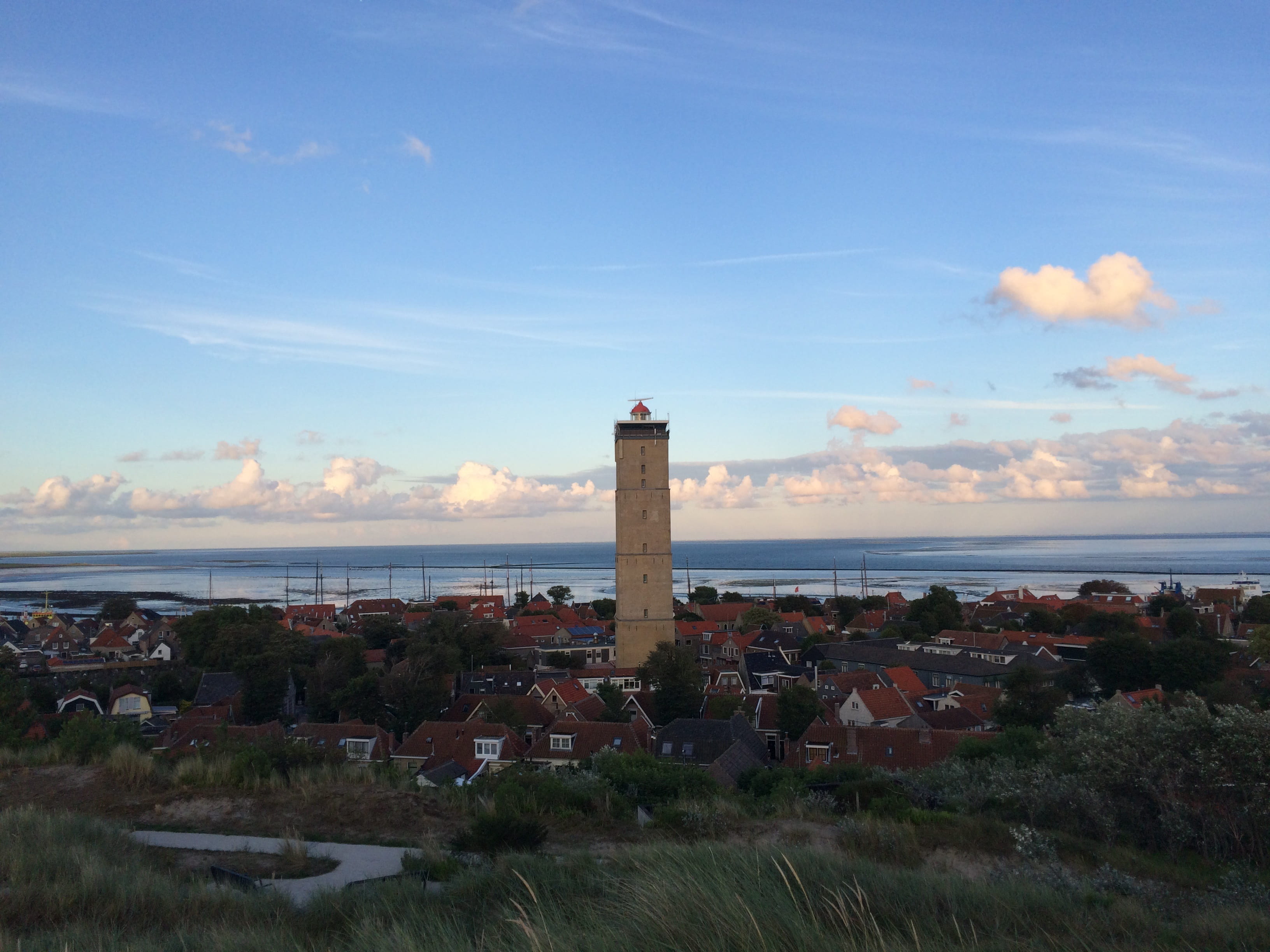 2K, horizon, west frisian, terschelling, day, lighthouse, scenics - nature, holiday, built structure, plant, sea, sky, guidance, cloud - sky, architecture, HD Wallpaper