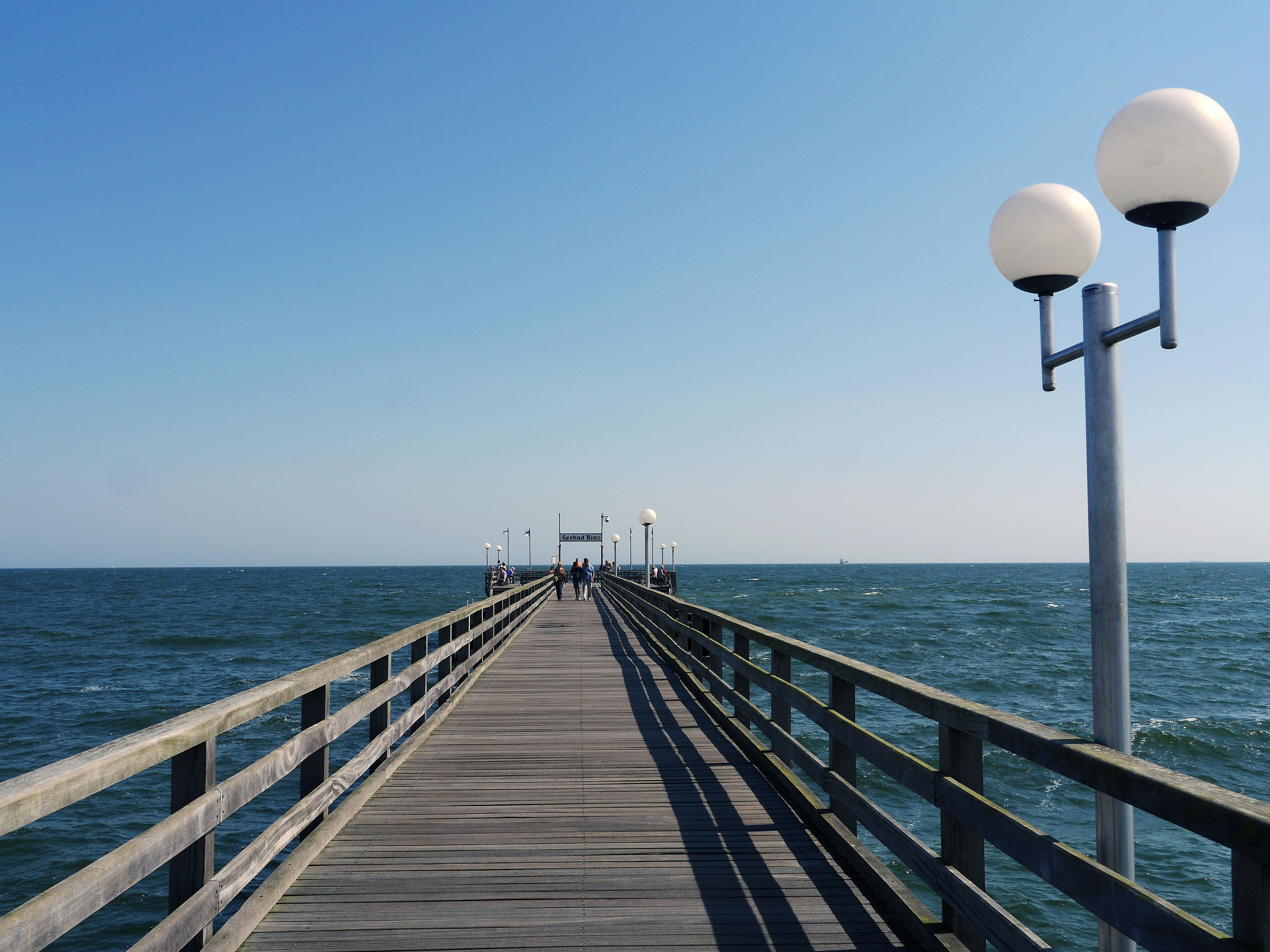 seaside resort, scenics - nature, tranquil scene, nature, planks, no people, beauty in nature, pier, lighting equipment, island, copy space, wooden construction, HD Wallpaper