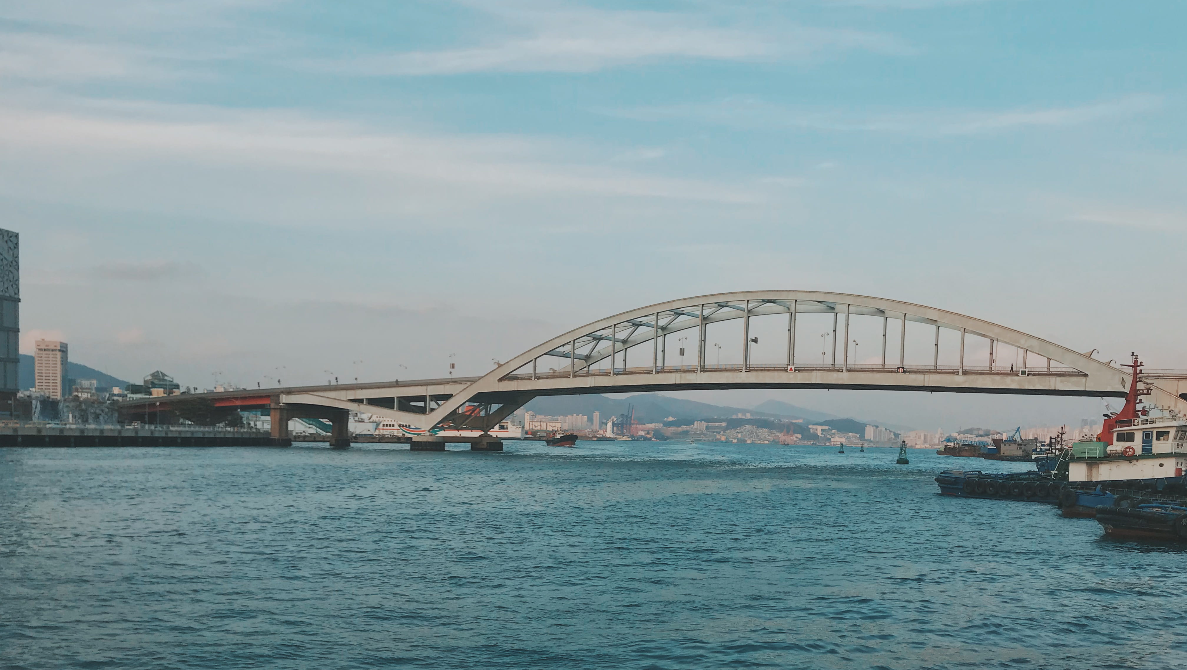 built structure, vehicle, nature, metropolis, 4K, korea, no people, travel, daegyodong 1(il)-ga, arch, south korea, mode of transportation, drawbridge, HD Wallpaper