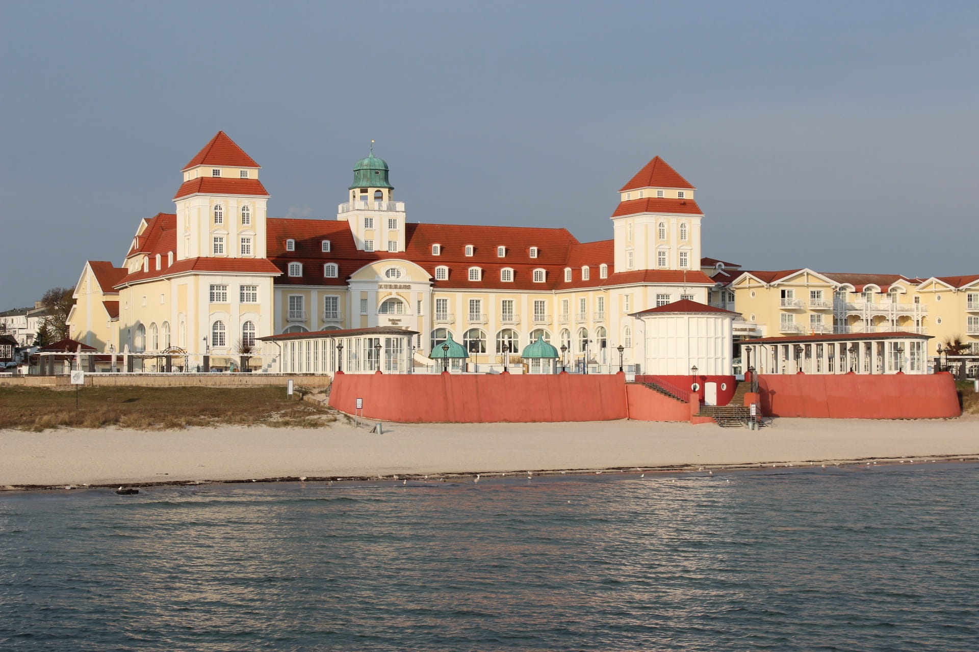 travel Locations, residential district, Water, germany, built structure, building, tower, 1080P, famous Place, Rügen, travel Destinations, waterfront, HD Wallpaper