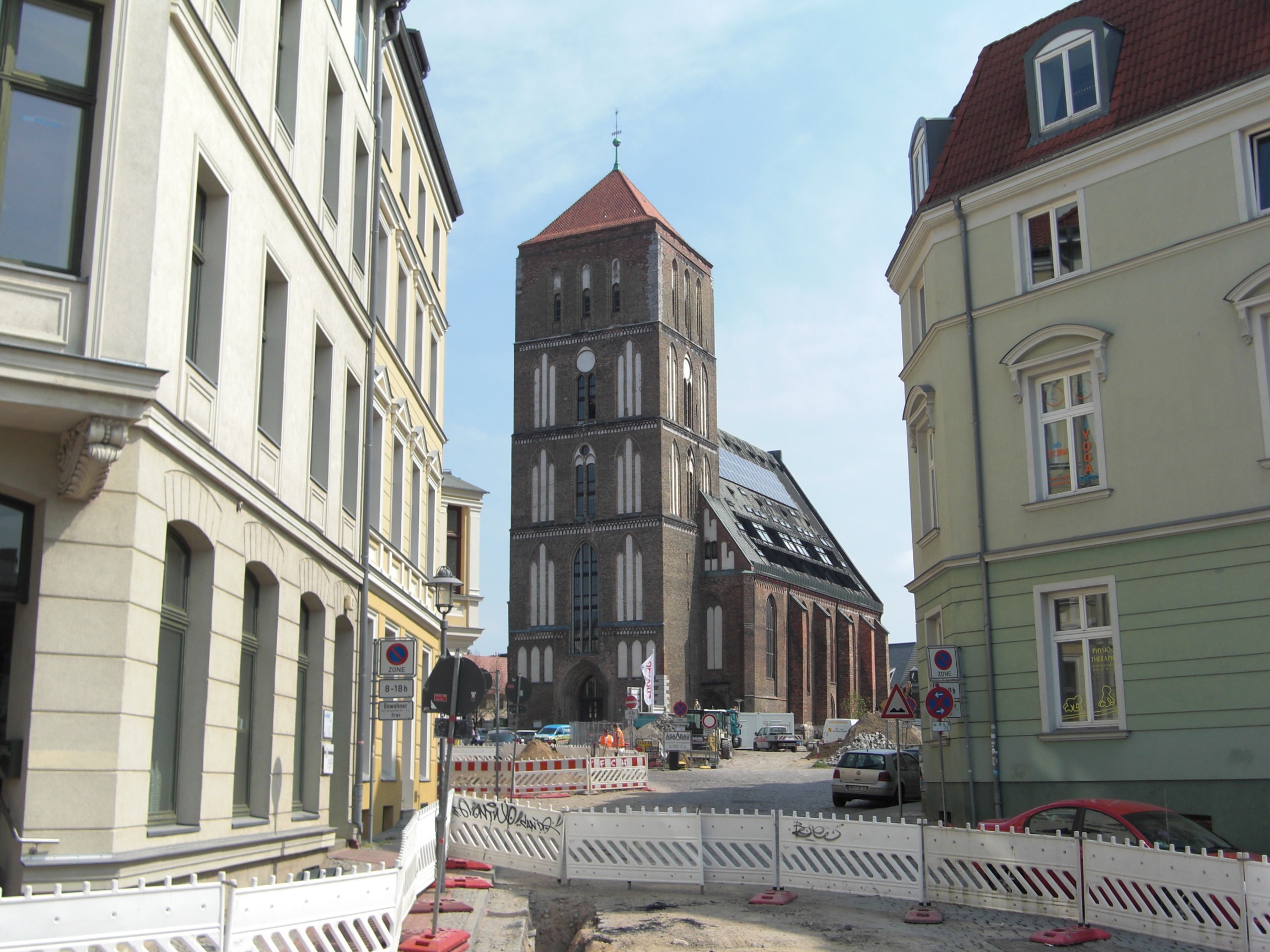 history, sky, nikolai church, religion, building, architecture, building exterior, 1080P, rostock, belief, nature, baltic sea, city, outdoors, day, the past, HD Wallpaper