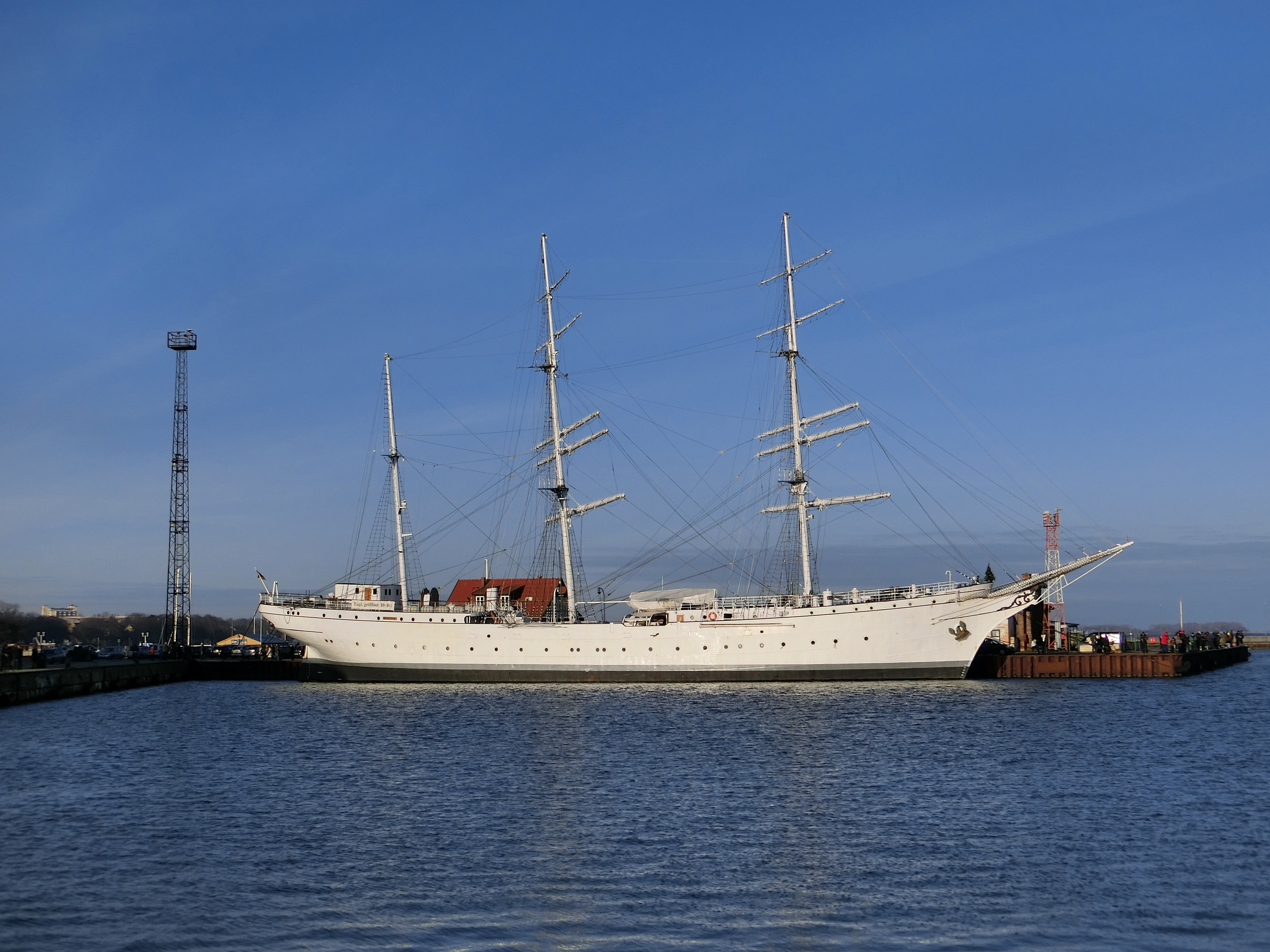 business, sailing, stralsund, water, day, nature, ship, sky, sailing ship, sea, gorch fock, clear sky, pole, 4K, harbor, sailboat, no people, nautical vessel, HD Wallpaper