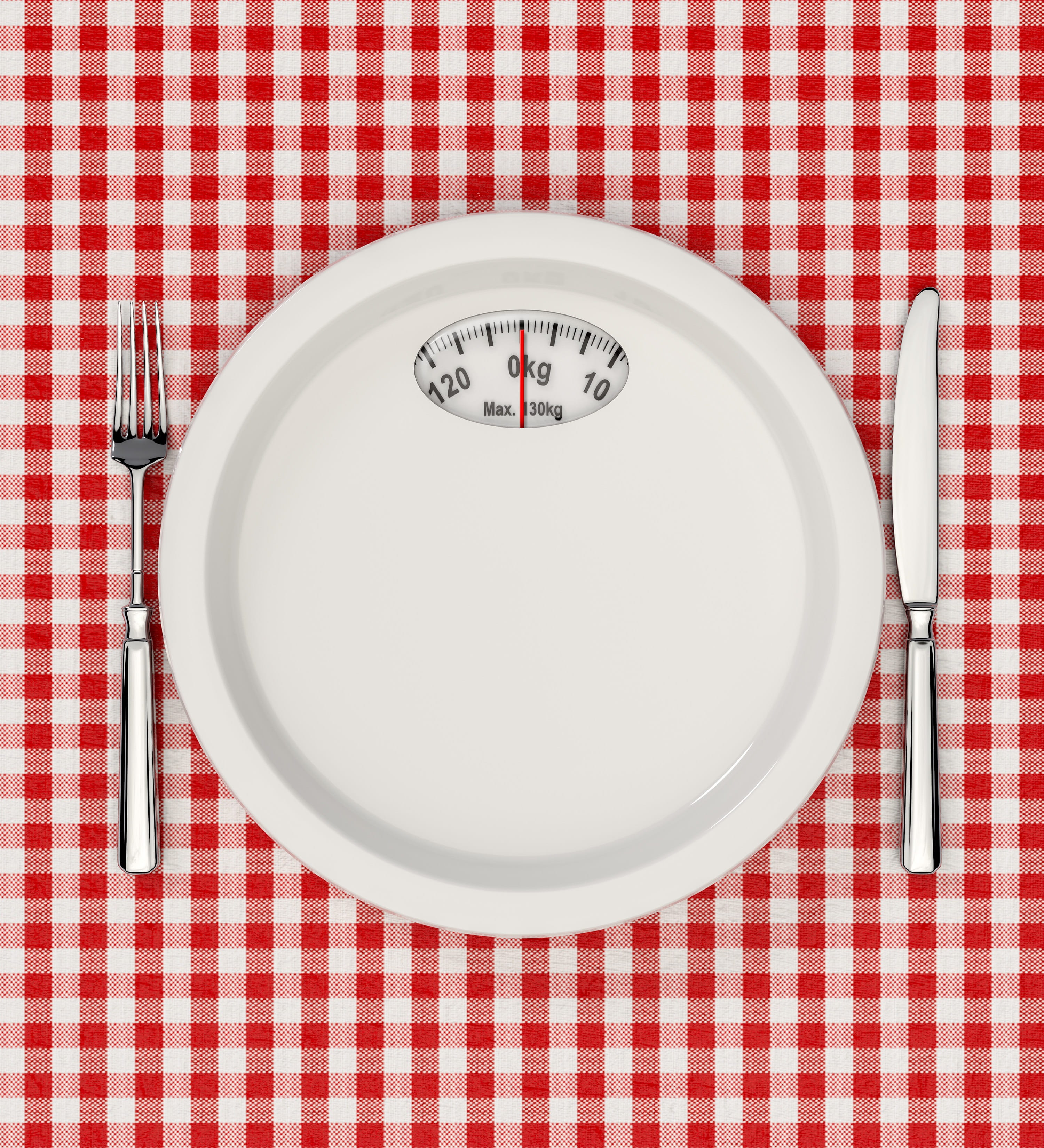 eating utensil, meal, directly above, white color, diet, 3d render, table, food, table knife, plate, fork, knife, red, 2K, household equipment, dieting, Phone HD Wallpaper