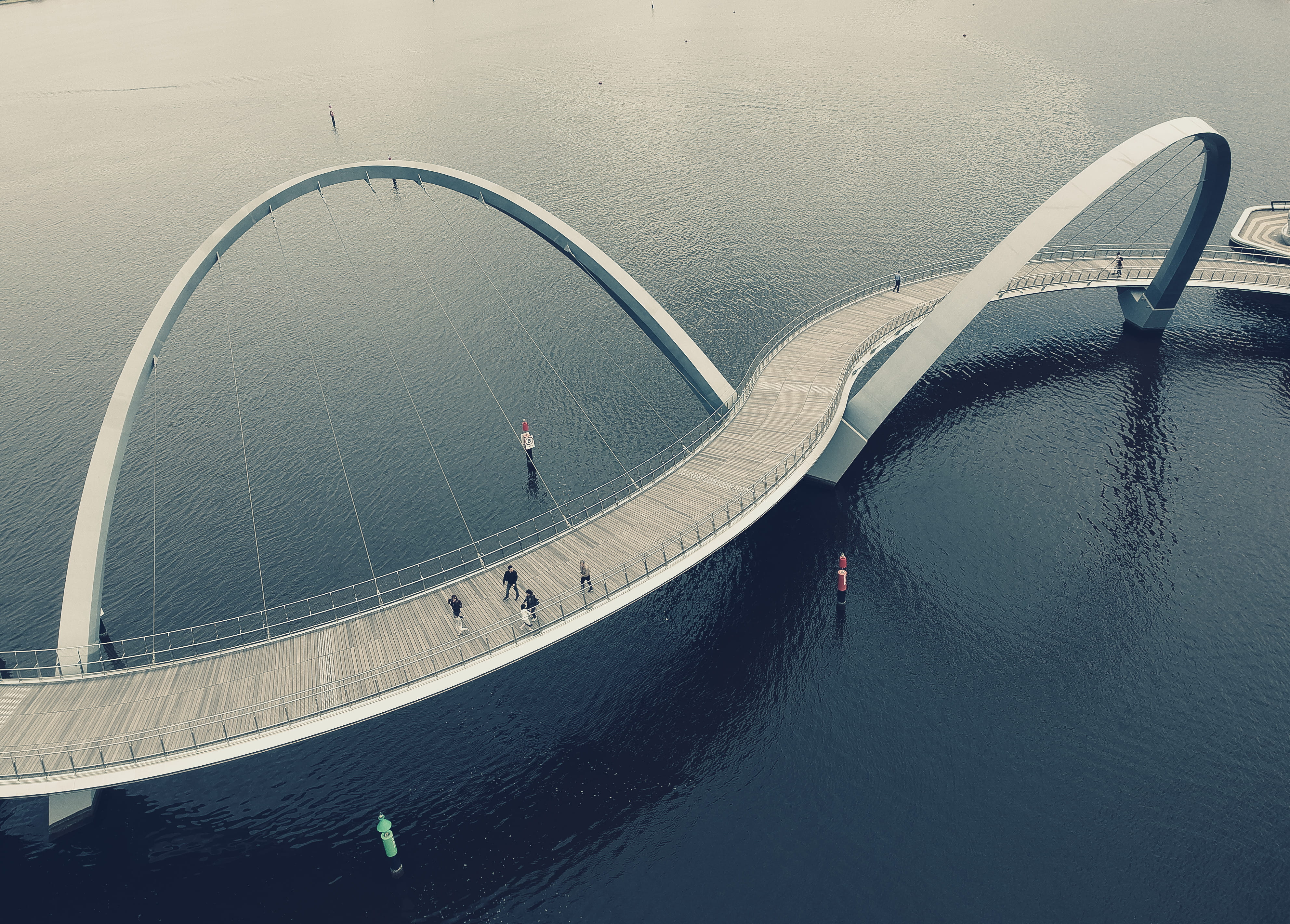architecture, perth, day, no people, grey, building exterior, built structure, aerial, bridge, transportation, dome, nature, arch, bridge - man made structure, HD Wallpaper