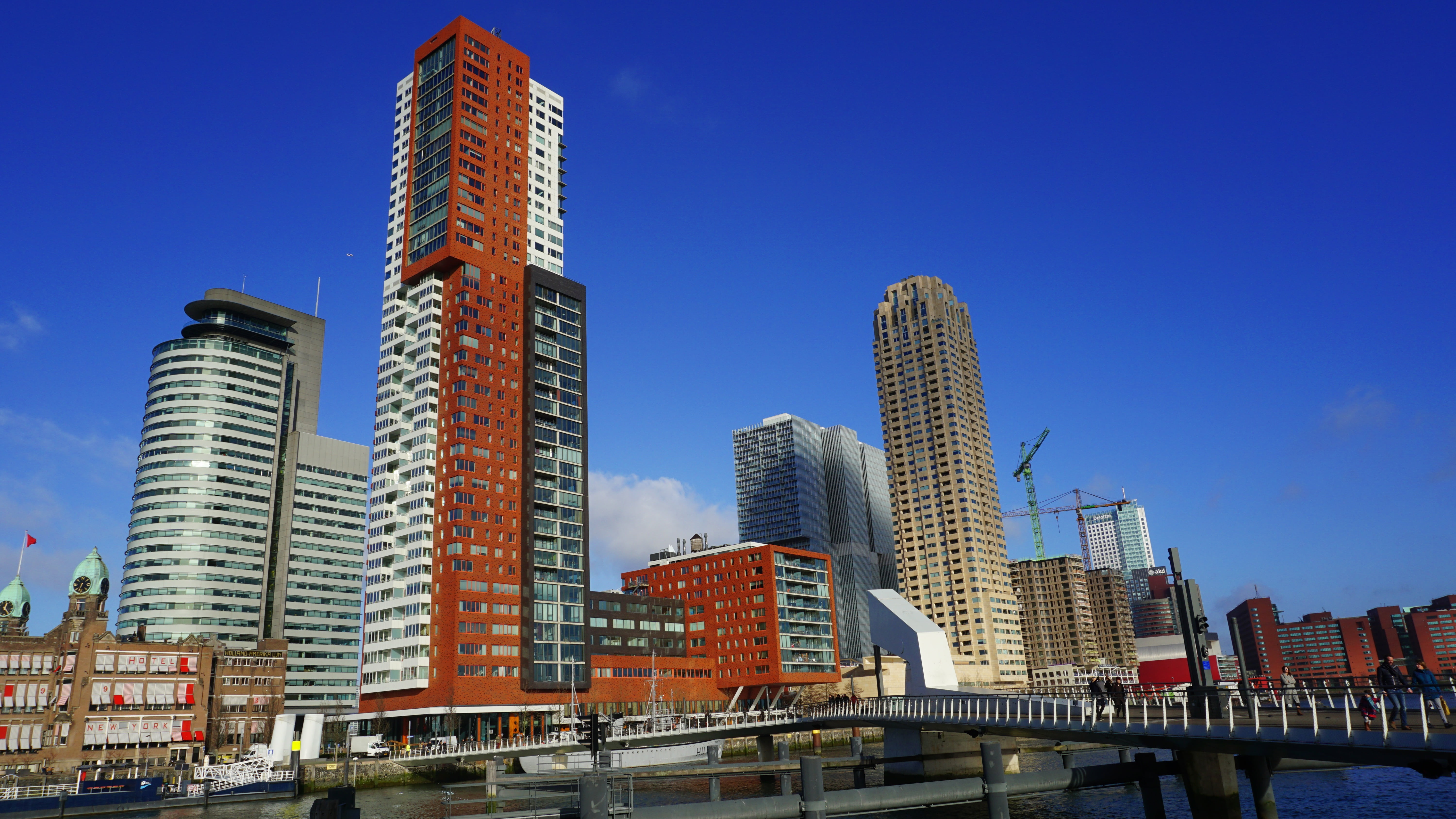 architectonic, architecture, sky, built structure, tall - high, modern, luxor, city, outdoors, nature, building, office building exterior, office, rotterdam, HD Wallpaper