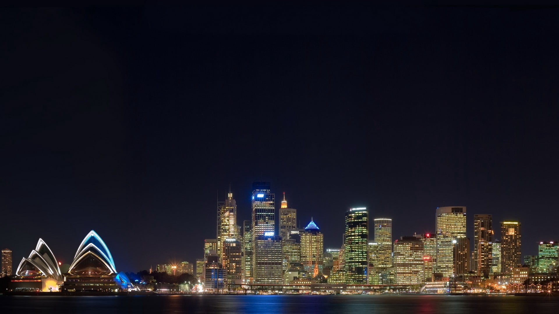 travel, tall - high, travel Destinations, 1080P, sea, architecture, building Exterior, landscape, waterfront, office building exterior, outdoors, australia, HD Wallpaper