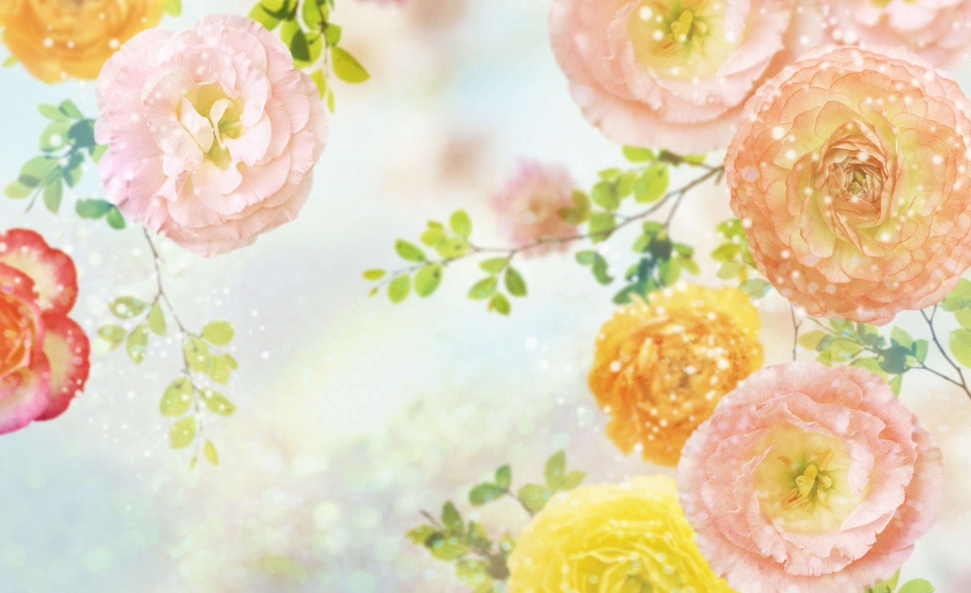 plant, food, bouquet, yellow, Flowers, garnish, vulnerability, rose - flower, selective focus, flower arrangement, luxury, orange, fragility, illustration, HD Wallpaper