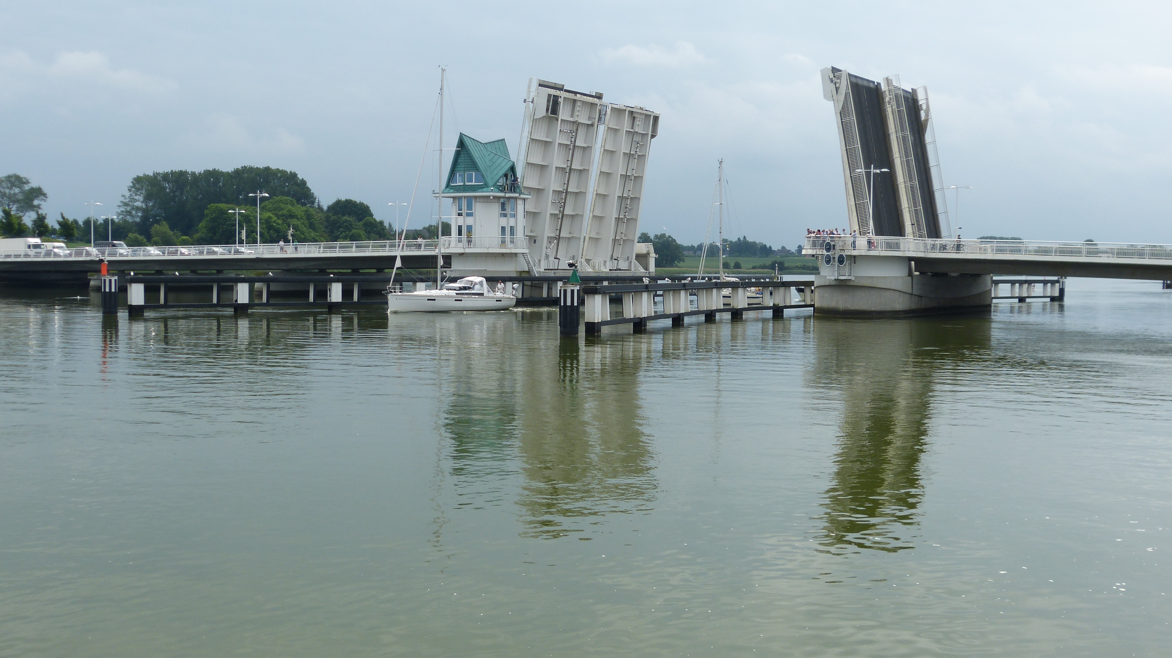 cloud - sky, architecture, transportation, sailboat, autos, building exterior, city, water, reflection, nature, river, moored, bascule bridge, passenger craft, HD Wallpaper