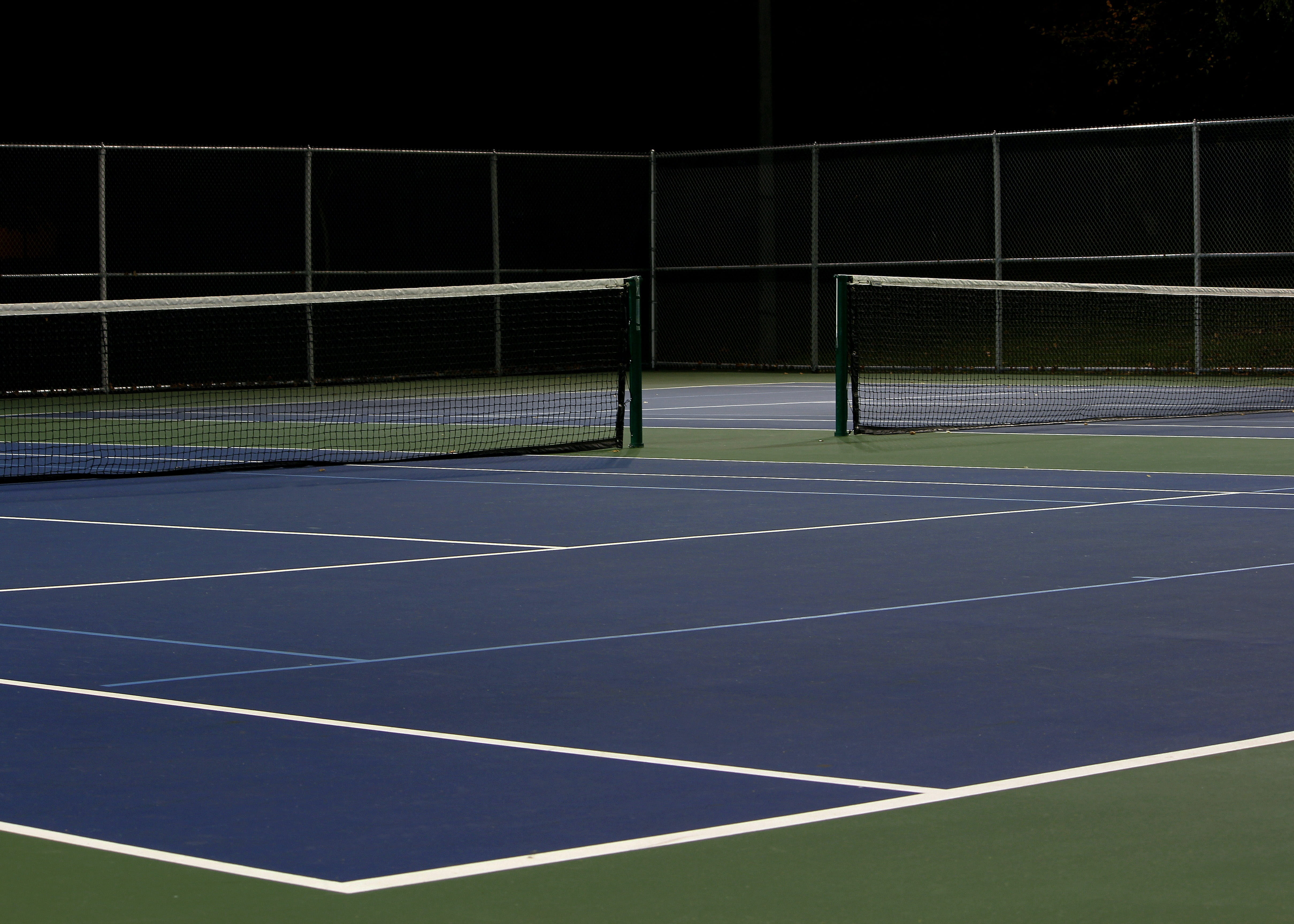 playing, sport, park, absence, tennis net, net - sports equipment, competitive Sport, stadium, racket, outdoors, Tennis Court, nature, fence, yard line - sport, HD Wallpaper