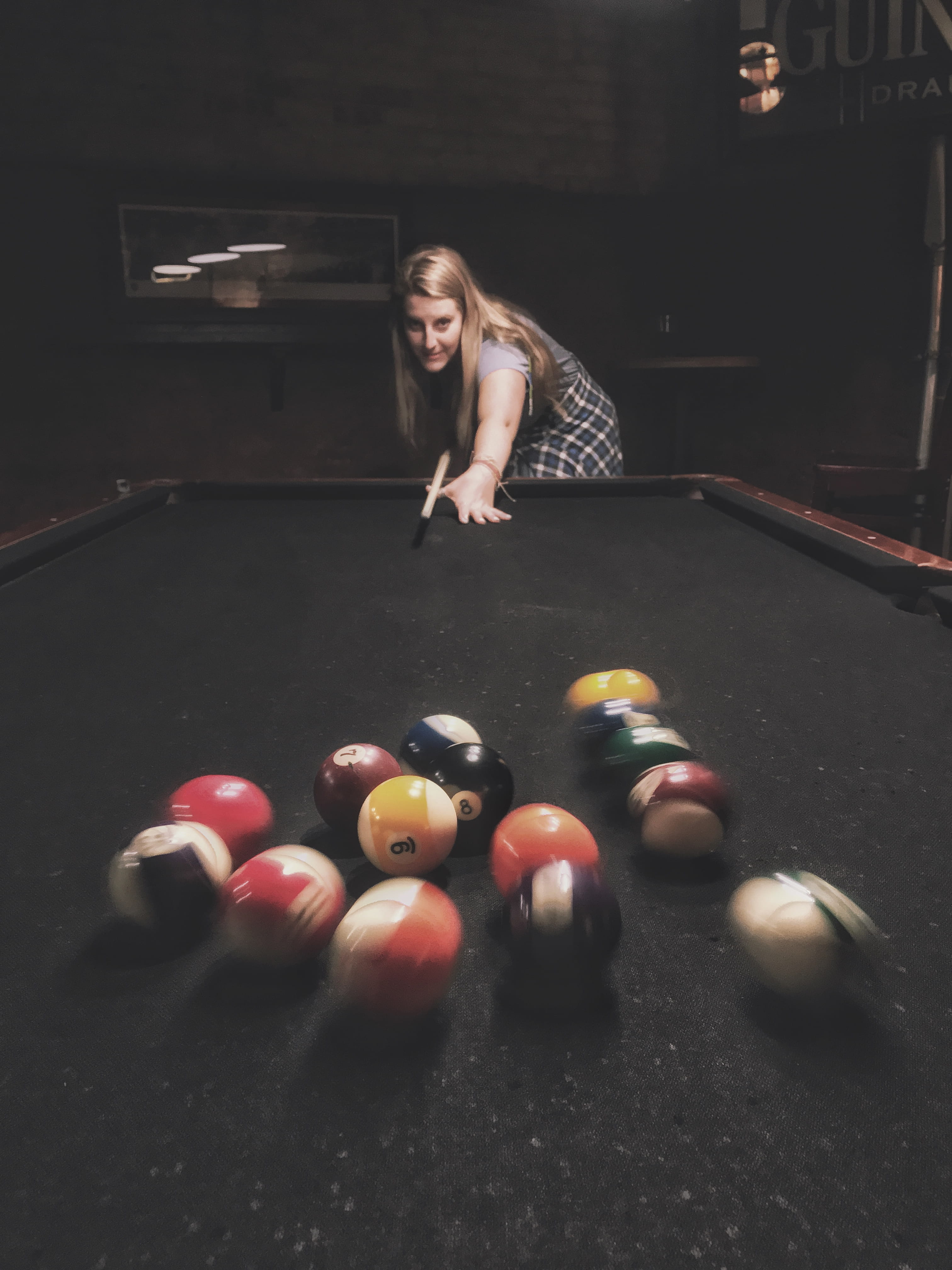 activity, young adult, iphoneography, game, table, casual clothing, shot on iphone, women, lifestyles, indoors, young women, leisure activity, pool ball, Phone HD Wallpaper