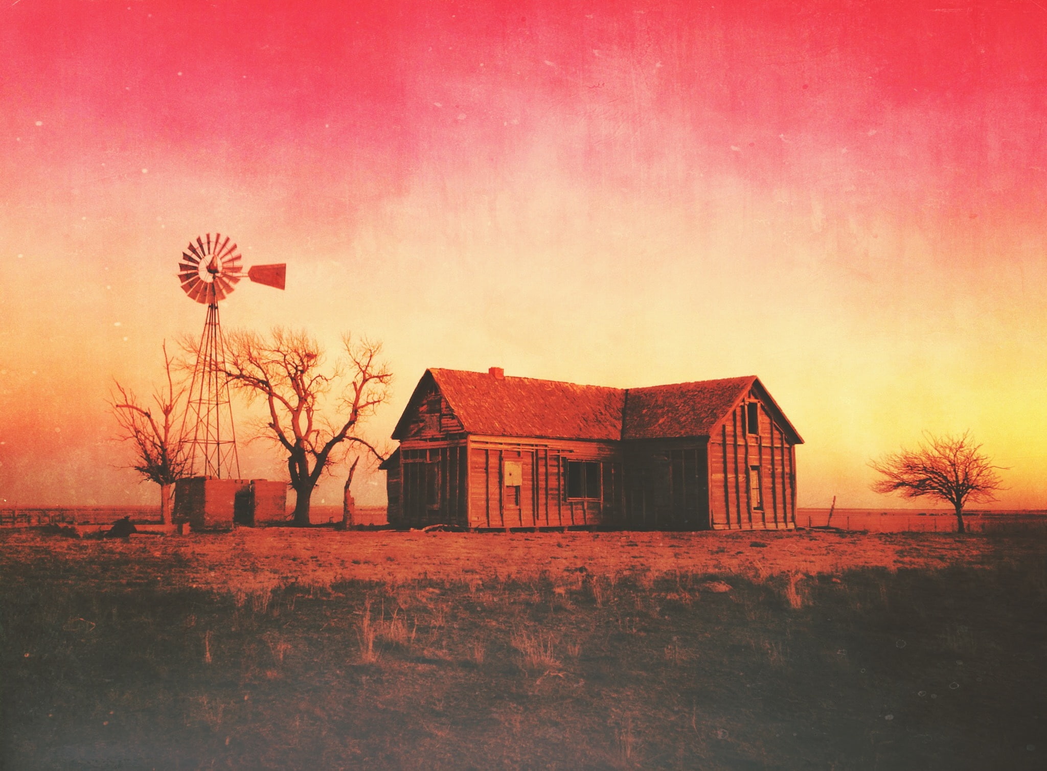 farm, discover, Vintage, built structure, building, tree, iphone5, Trees, Texas, Exploration, outdoors, sky, residential district, United, Photography, HD Wallpaper