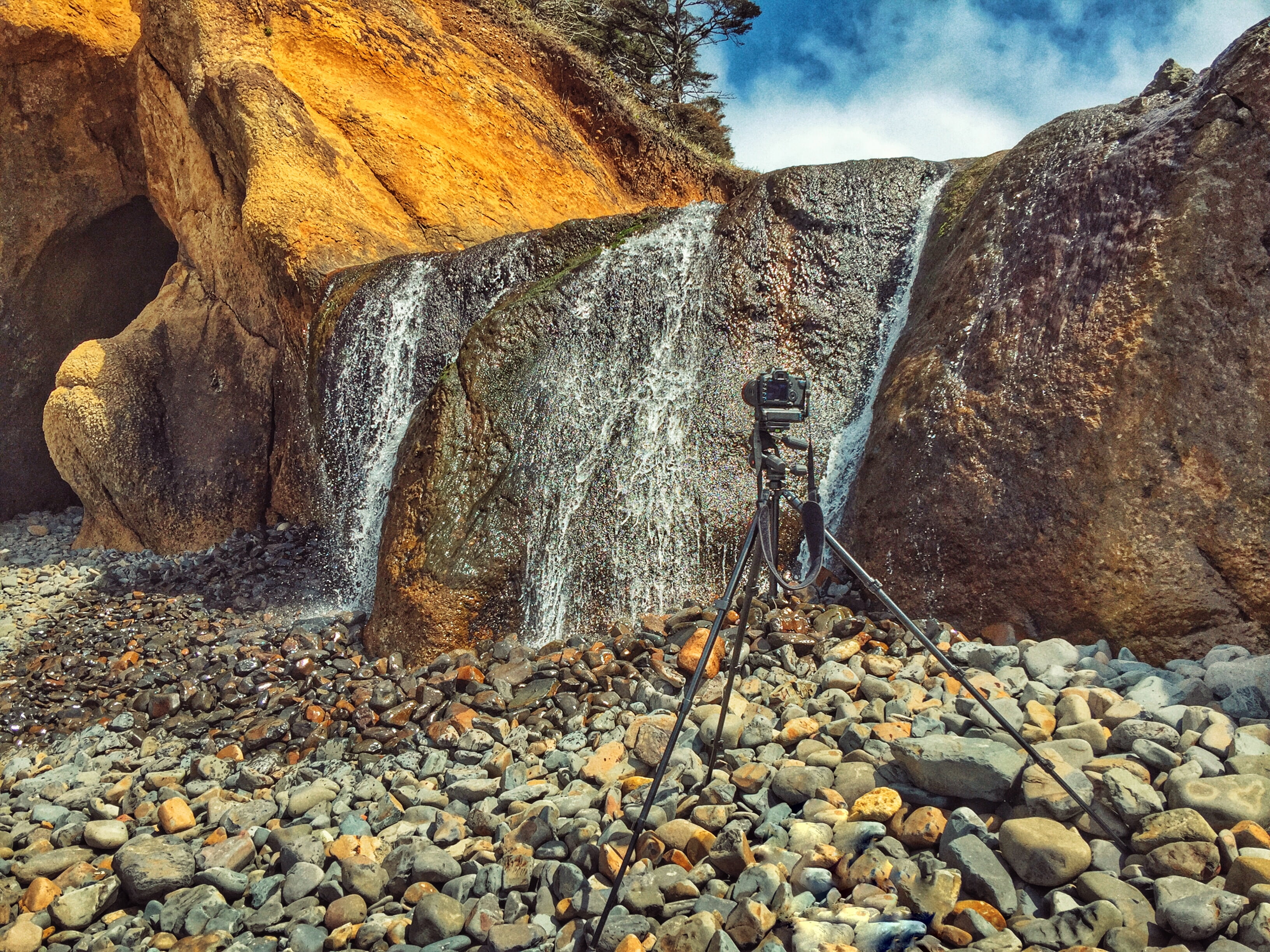 State  Park, water, Images, Camera, gray, Smartphone, landscape, rock - Object, ceramic, Tripod, outdoors, Bluff, Oregon  Coast, Fall  Creek, Contorted, HD Wallpaper
