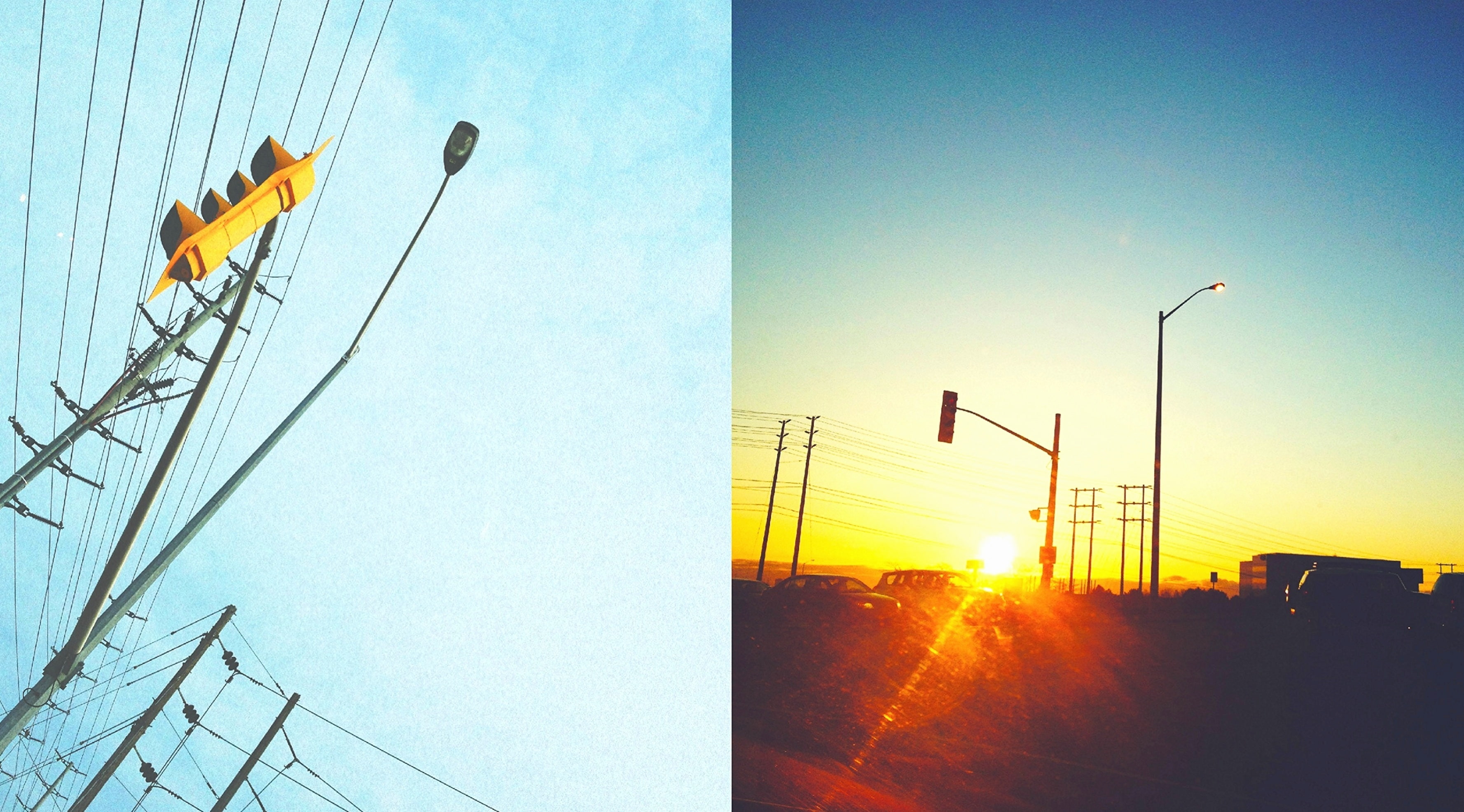 architecture, Sunny, iphone4s, transportation, Sunshine, gray, square format, clear sky, mode of transportation, lens flare, street, 2K, electric, sky, HD Wallpaper