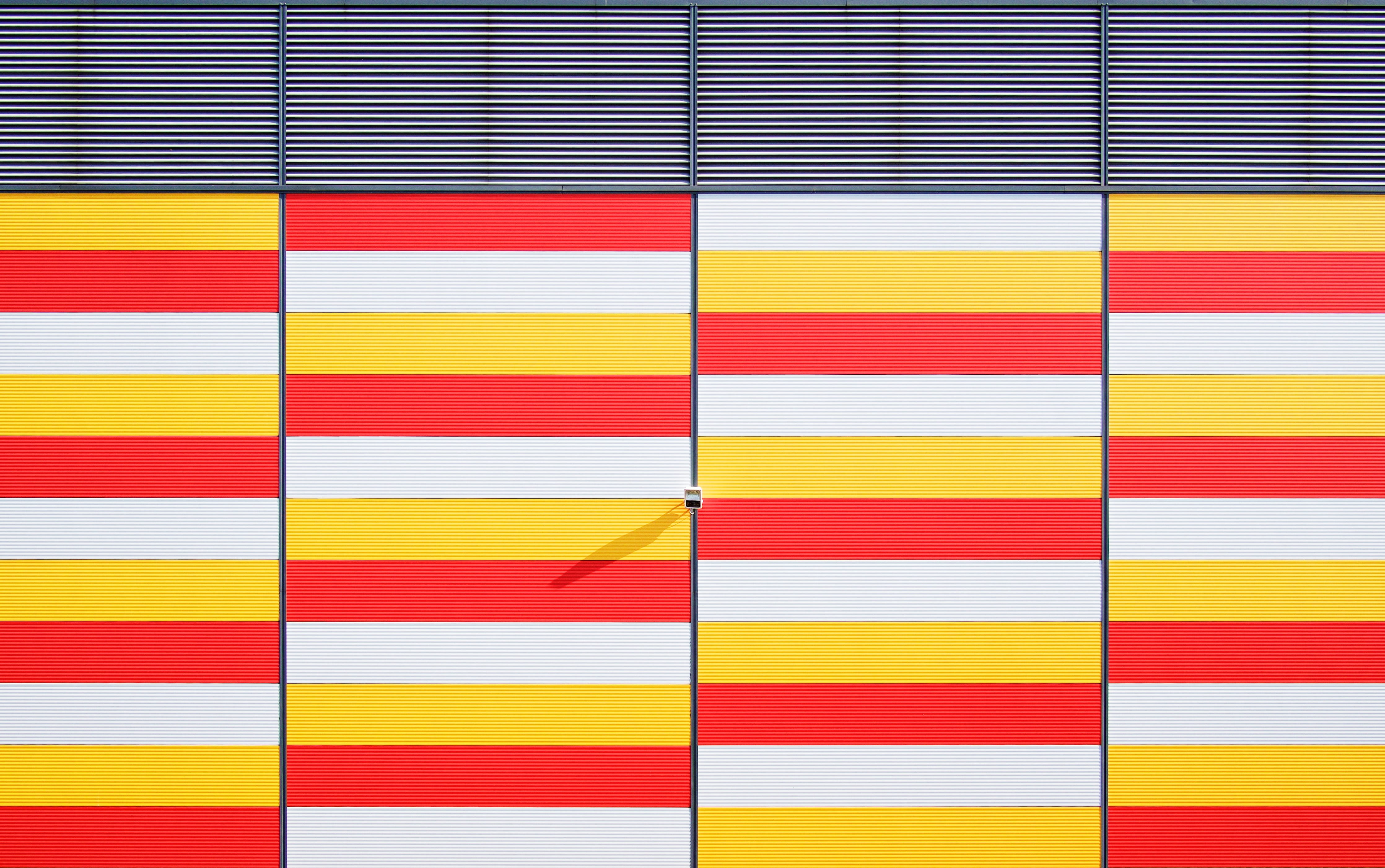 close-up, wall - building feature, red, indoors, pattern, cctv, in a row, repetition, backgrounds, bars, multicolored, variation, choice, card, color, watch, HD Wallpaper