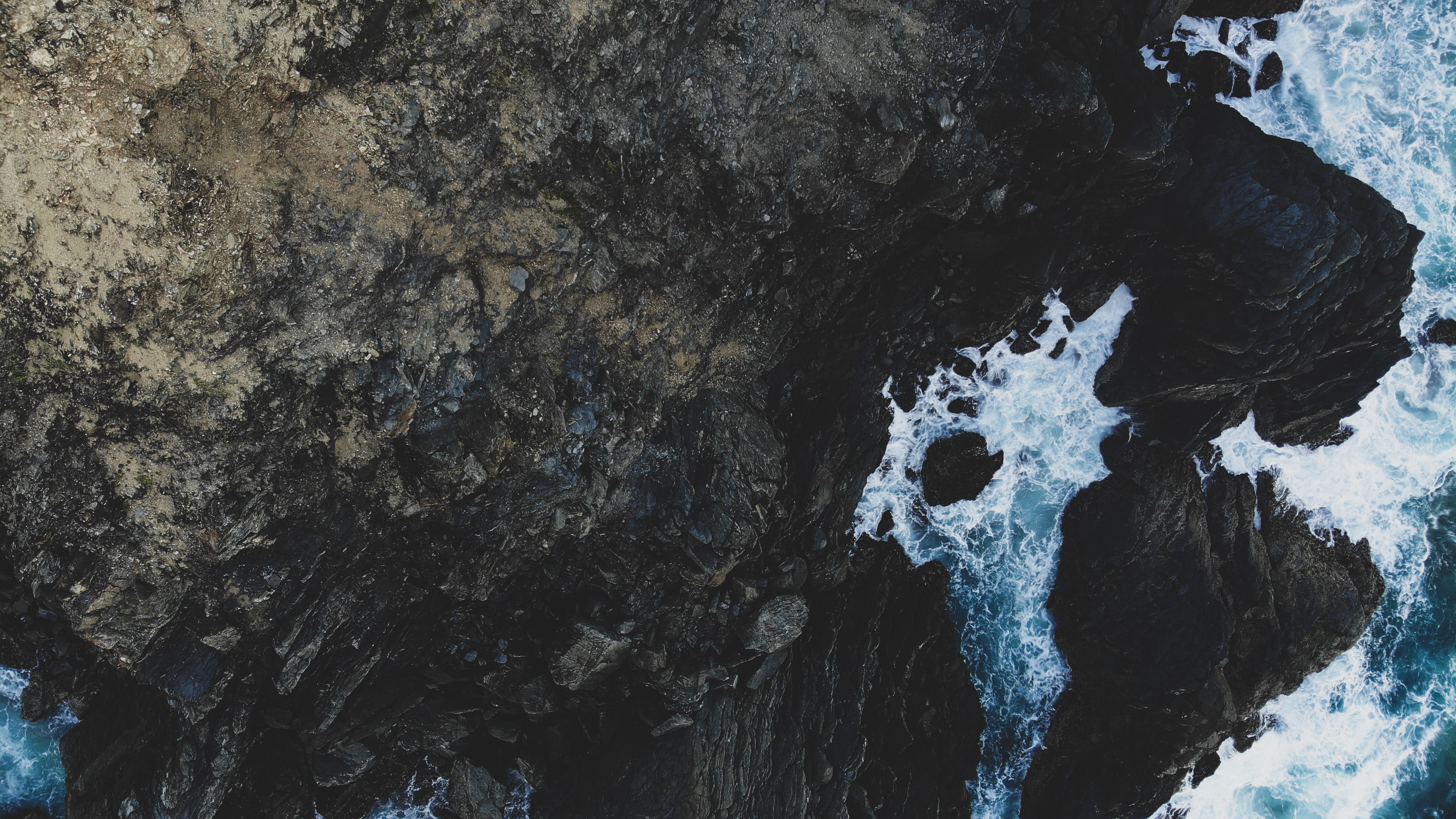 landscape, photo, glacier, solid, sea waves, rocky shore, beauty in nature, byron bay, cliff, flowing water, ice, 4K, day, near, tree, sea, rock - object, HD Wallpaper