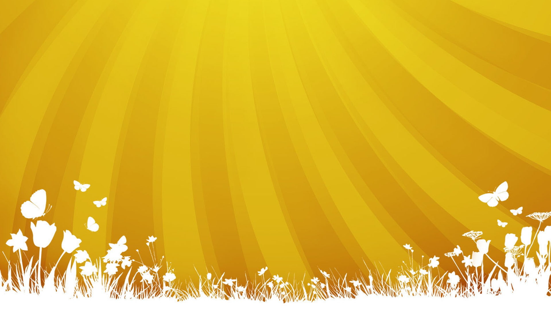 yellow, 1080P, sunburst, silhouette, vector, HD Wallpaper