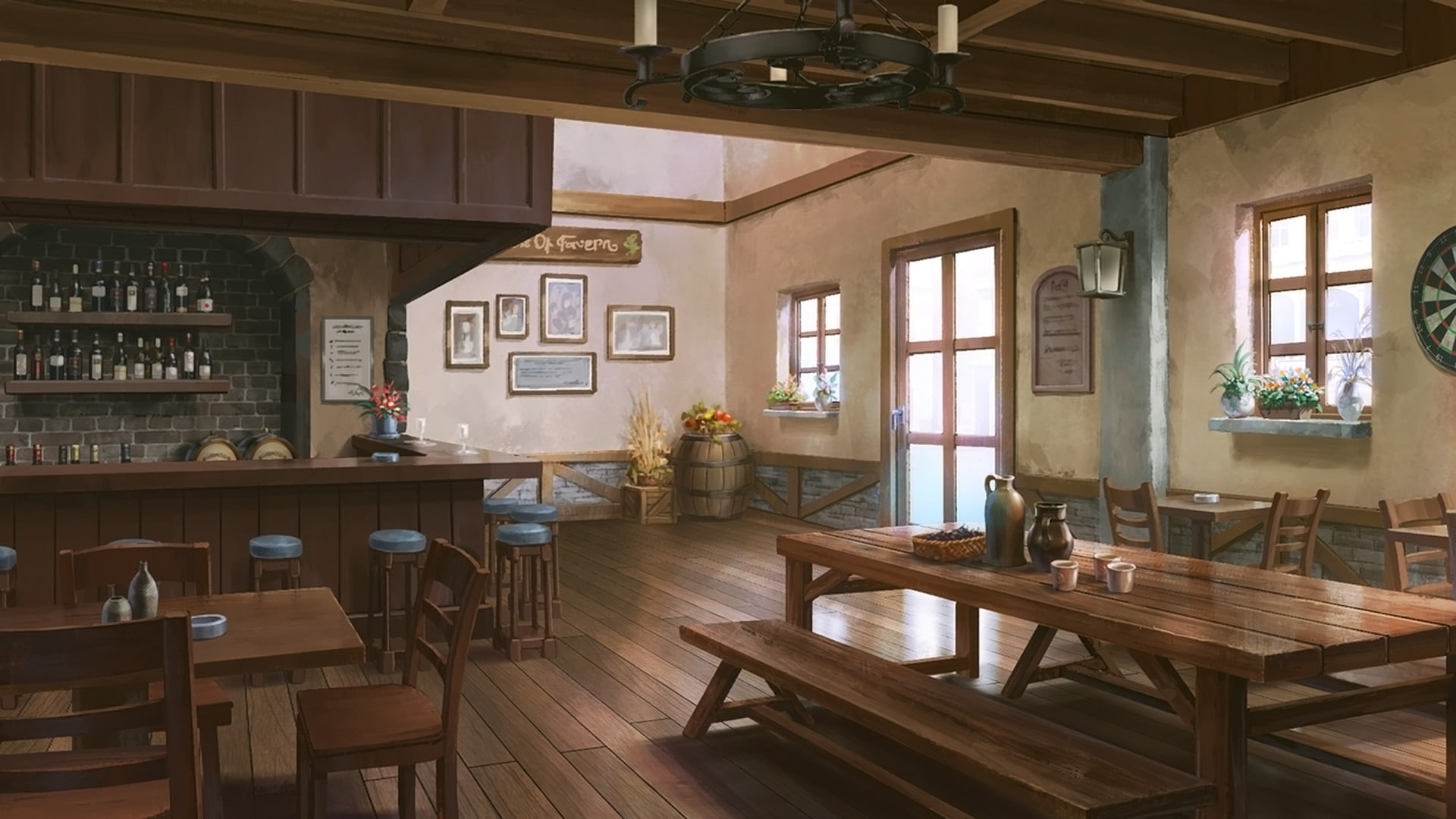 Tavern, Anime, Original, 1080P, HD Wallpaper