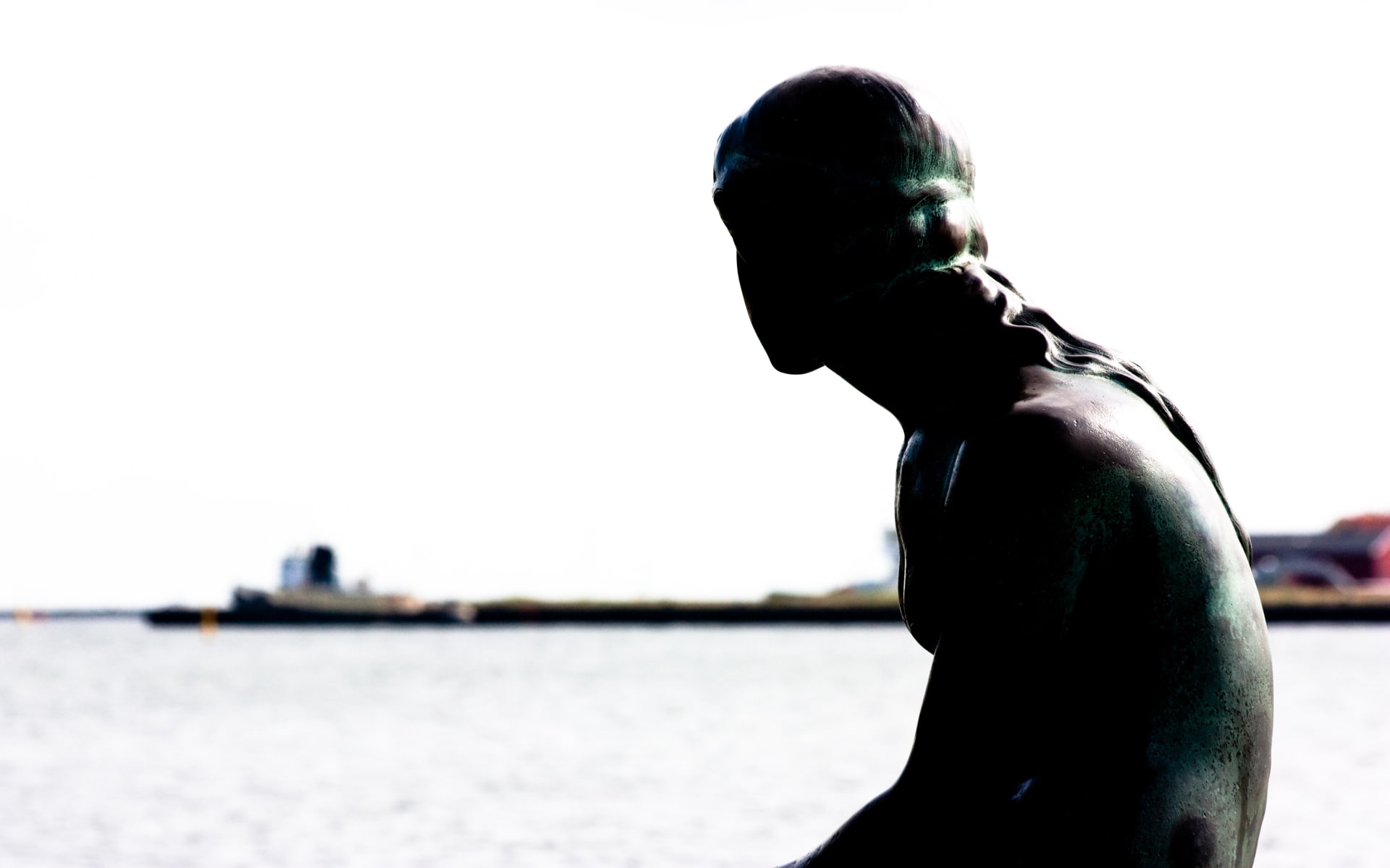 Man Made, 1080P, Little Mermaid Statue, HD Wallpaper