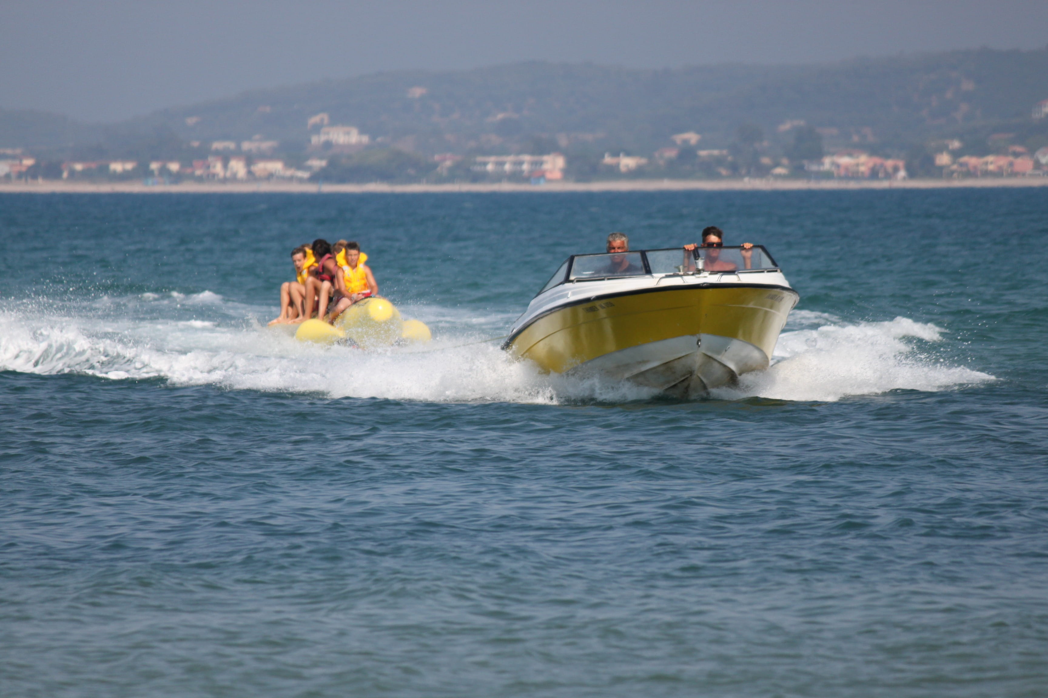 Speed Boat, group, wave, boat, sport, real people, nature, speed, fast, waterfront, women, nautical Vessel, day, action, daytime, small group of people, HD Wallpaper
