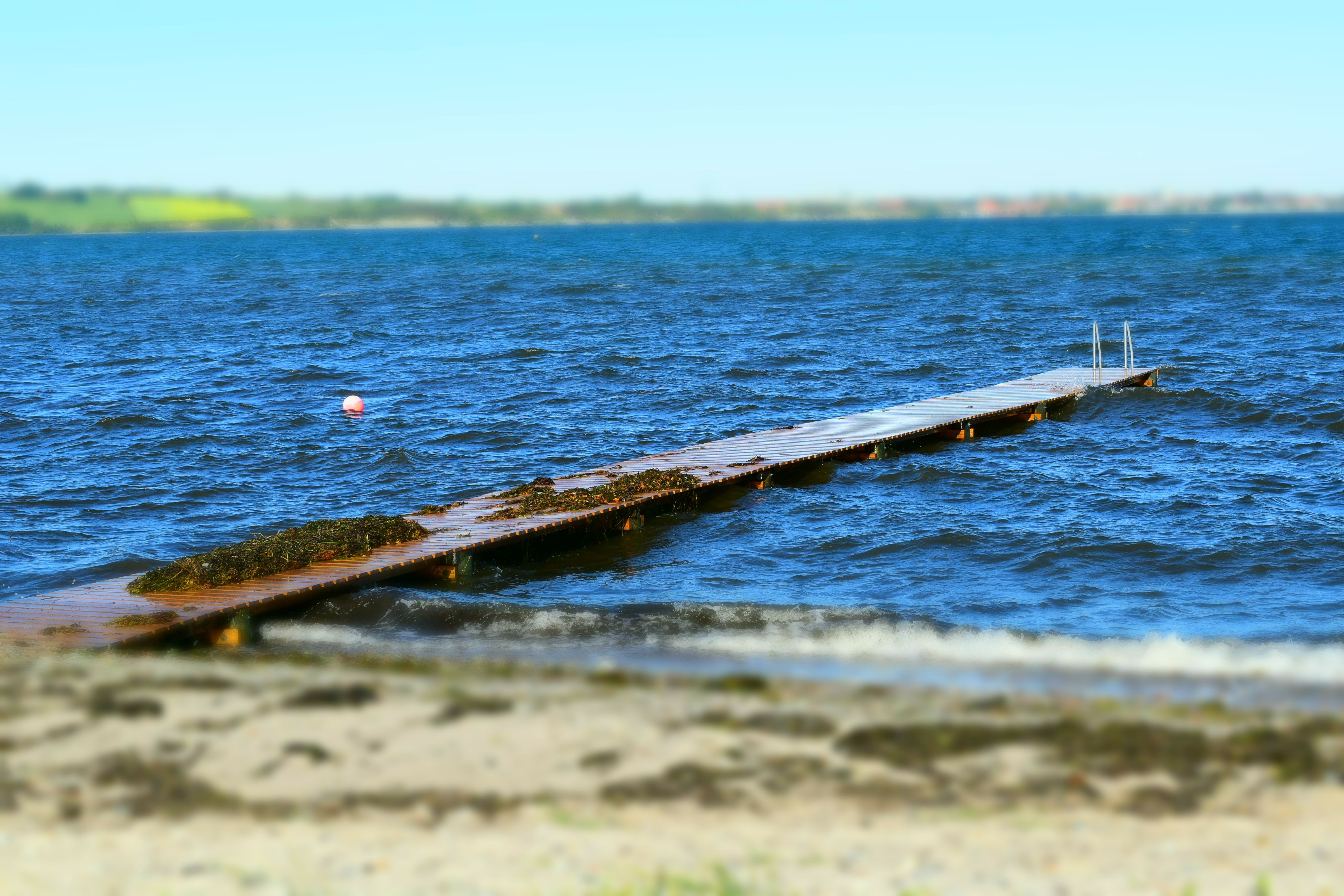 wave, wood - material, beauty in nature, denmark, motion, selective focus, nautical vessel, tranquil scene, port, sea view, stones, non-urban scene, sea, HD Wallpaper