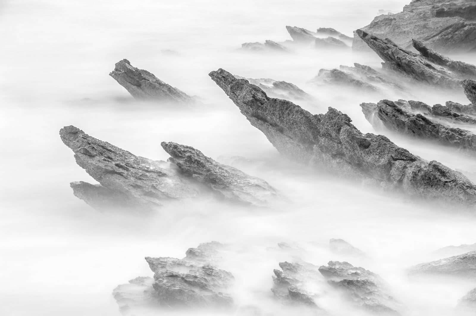 Natur, Cala, Mediterranean, monochrom, nature, rock - Object, Fremd, mood, schwarzweiss, sea, Ufer, rock, texture, coastline, Art, landscape, sea  shore, HD Wallpaper