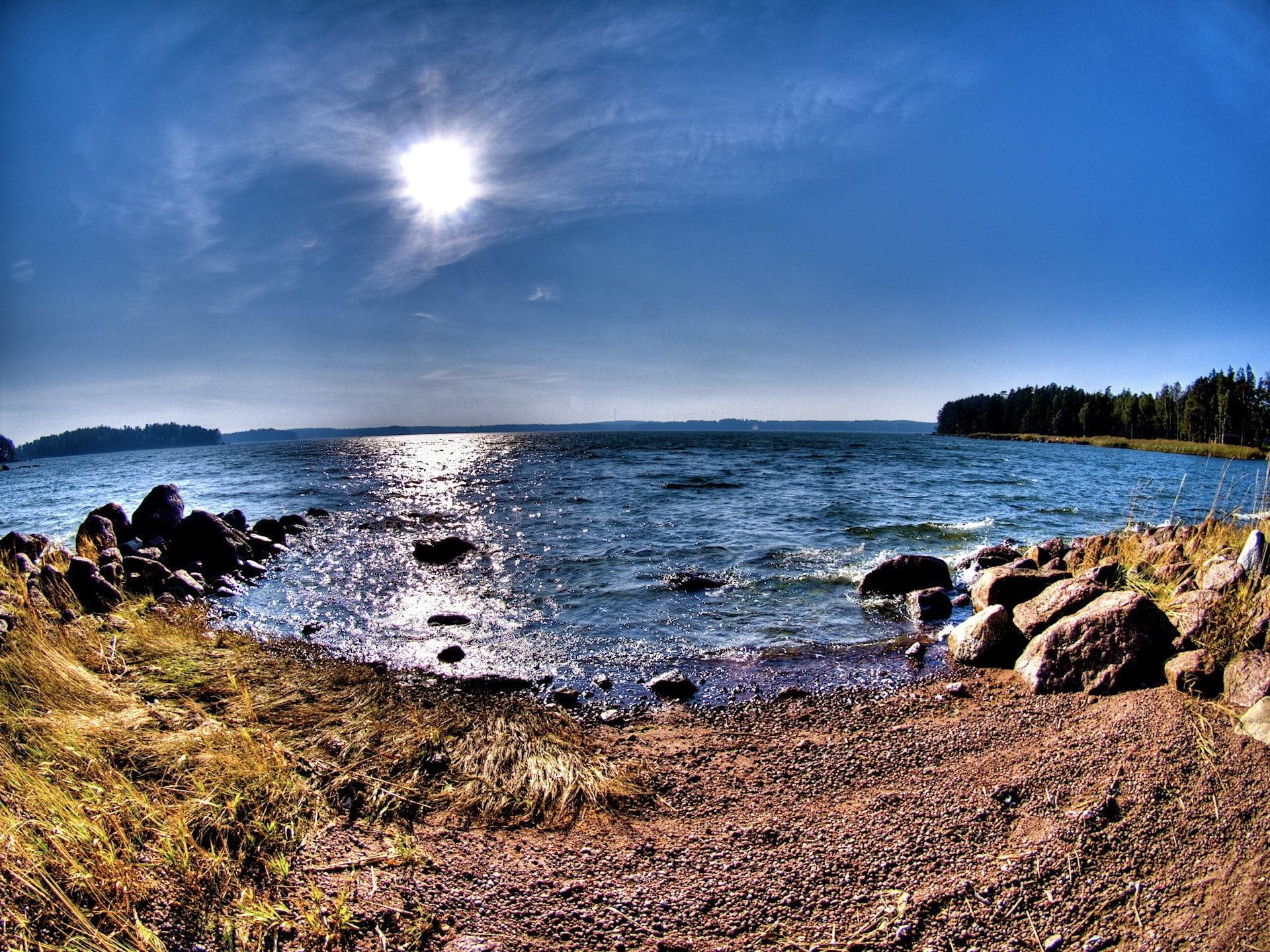 photography, nature and landscapes, water, lake, nature, 1080P, reflection, sand, beach, great, beauty, HD Wallpaper