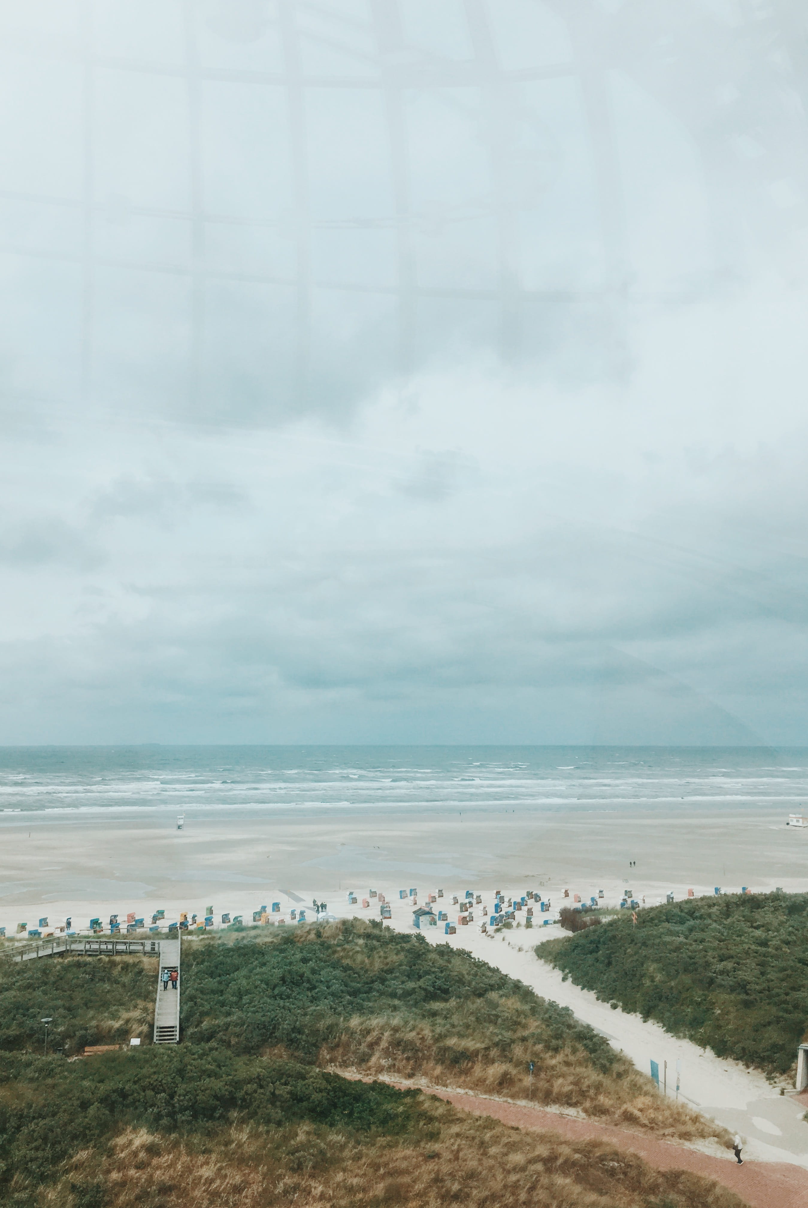 sky, day, tranquility, horizon over water, water, horizon, plant, beauty in nature, land, germany, no people, built structure, nature, north beach, beach, Phone HD Wallpaper