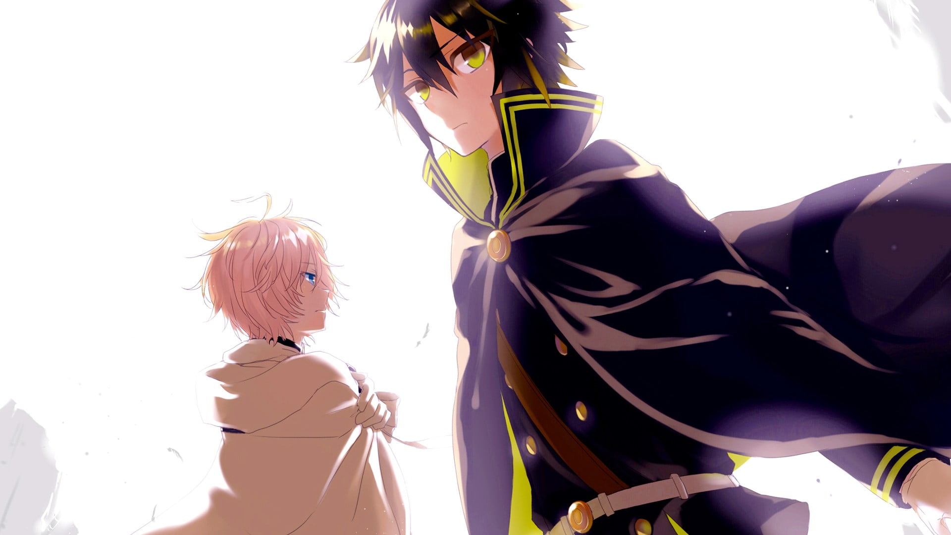 leisure activity, hair, haired, lifestyles, child, rear view, day, Owari No Seraph, male, standing, representation, one person, girls, art and craft, HD Wallpaper