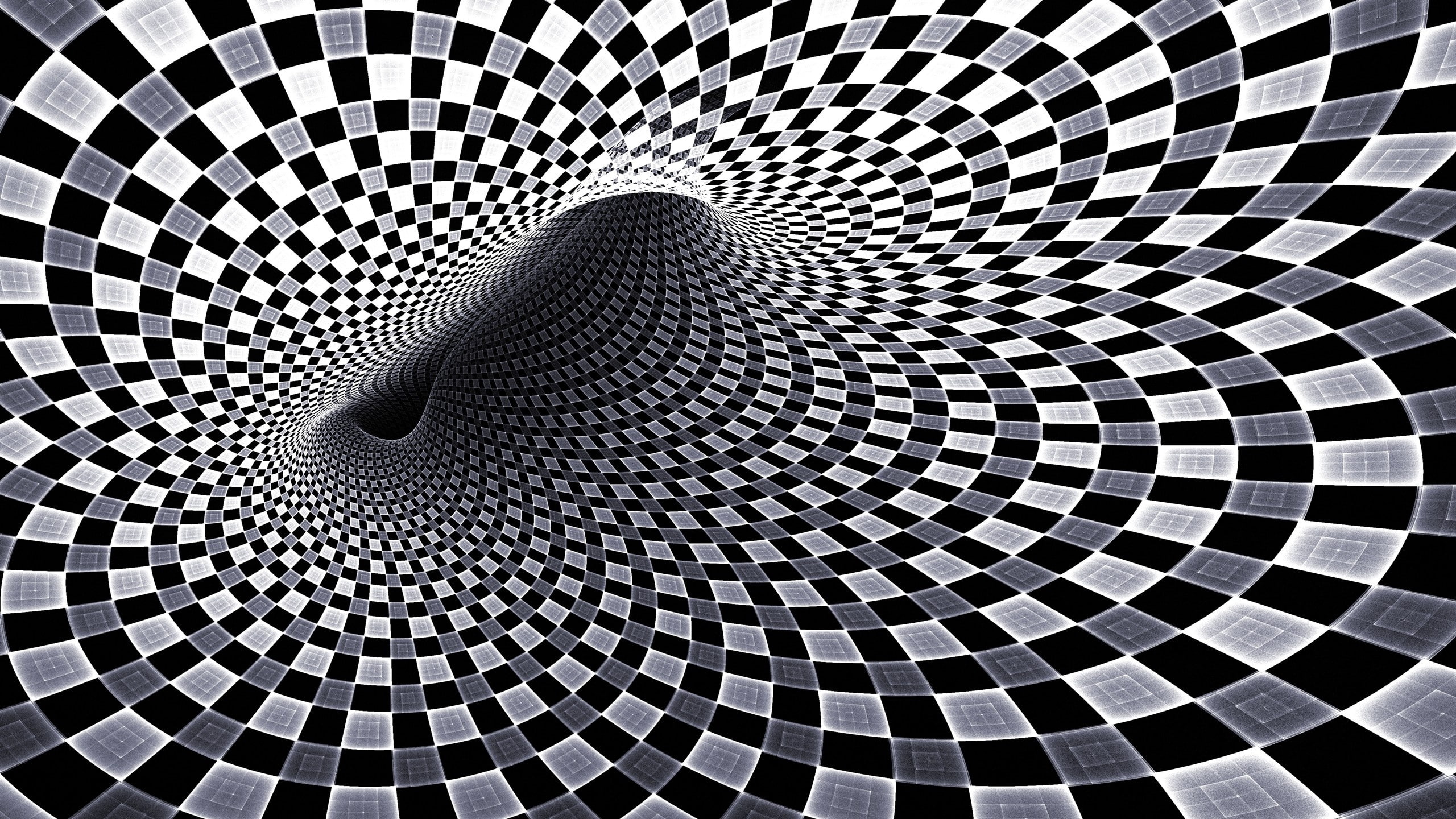 cudritos, negros, abujero, 2K, abstracto, blanco, HD Wallpaper