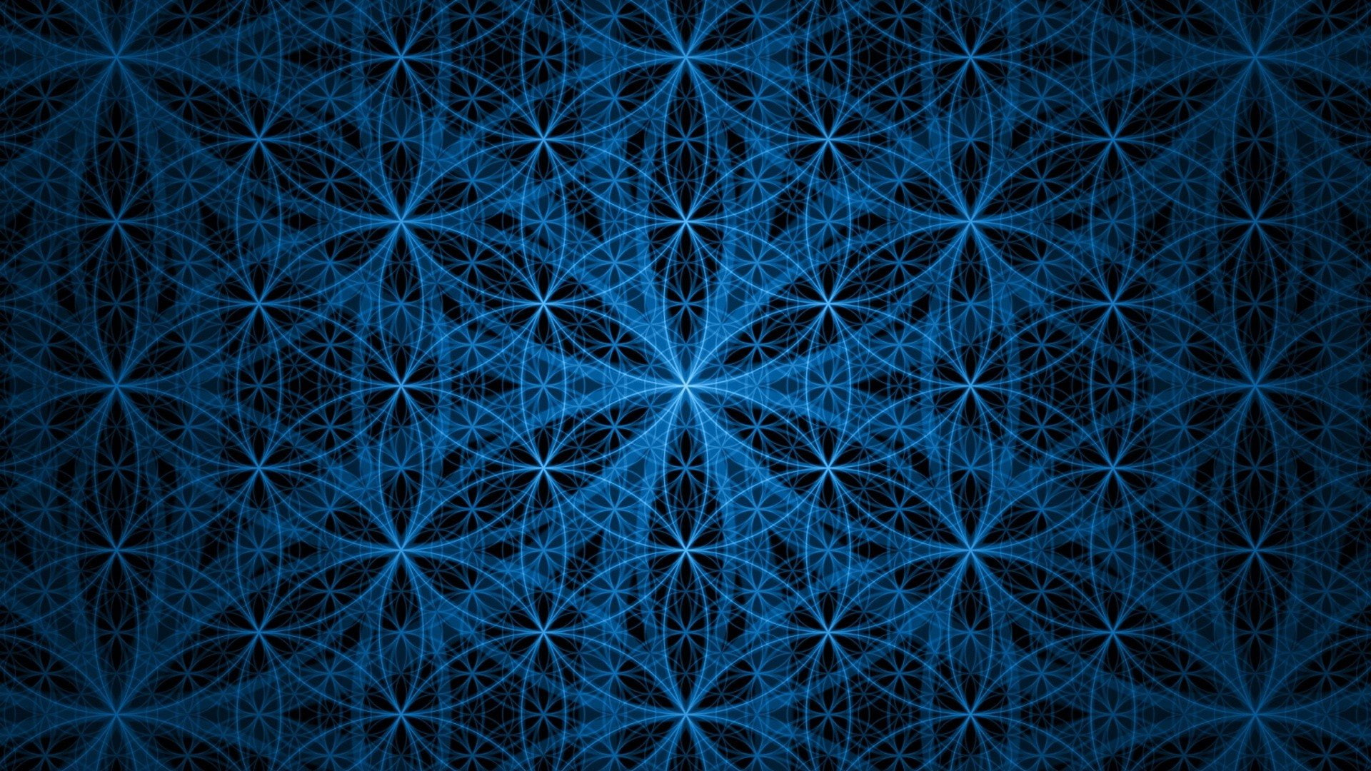 Azules, 3d, 1080P, Circulos, abstracto, HD Wallpaper