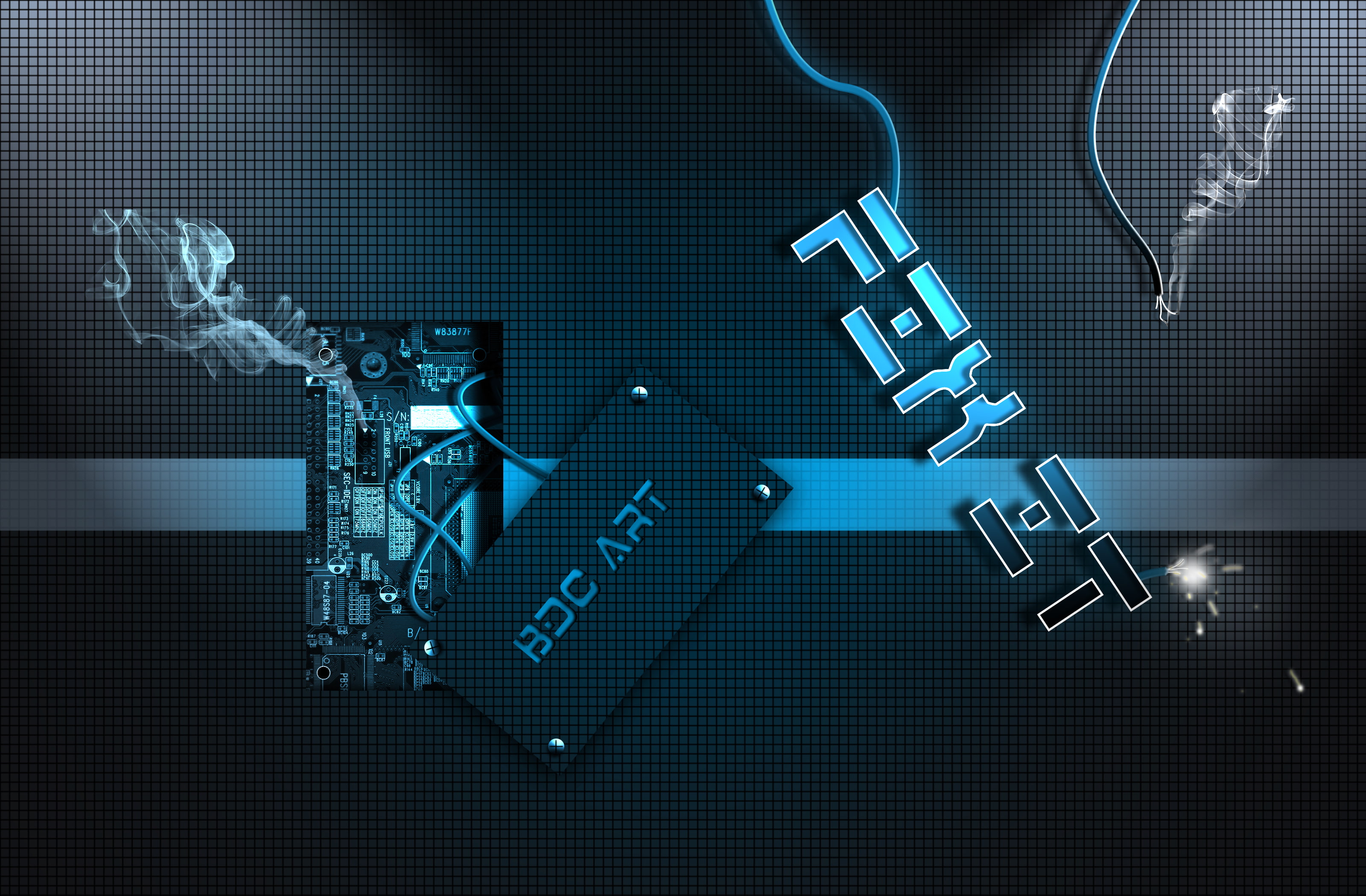 blue, business, communication, pattern, data, people, human body part, body part, equipment, digital art, indoors, computer, pulse trace, analyzing, 2K, HD Wallpaper
