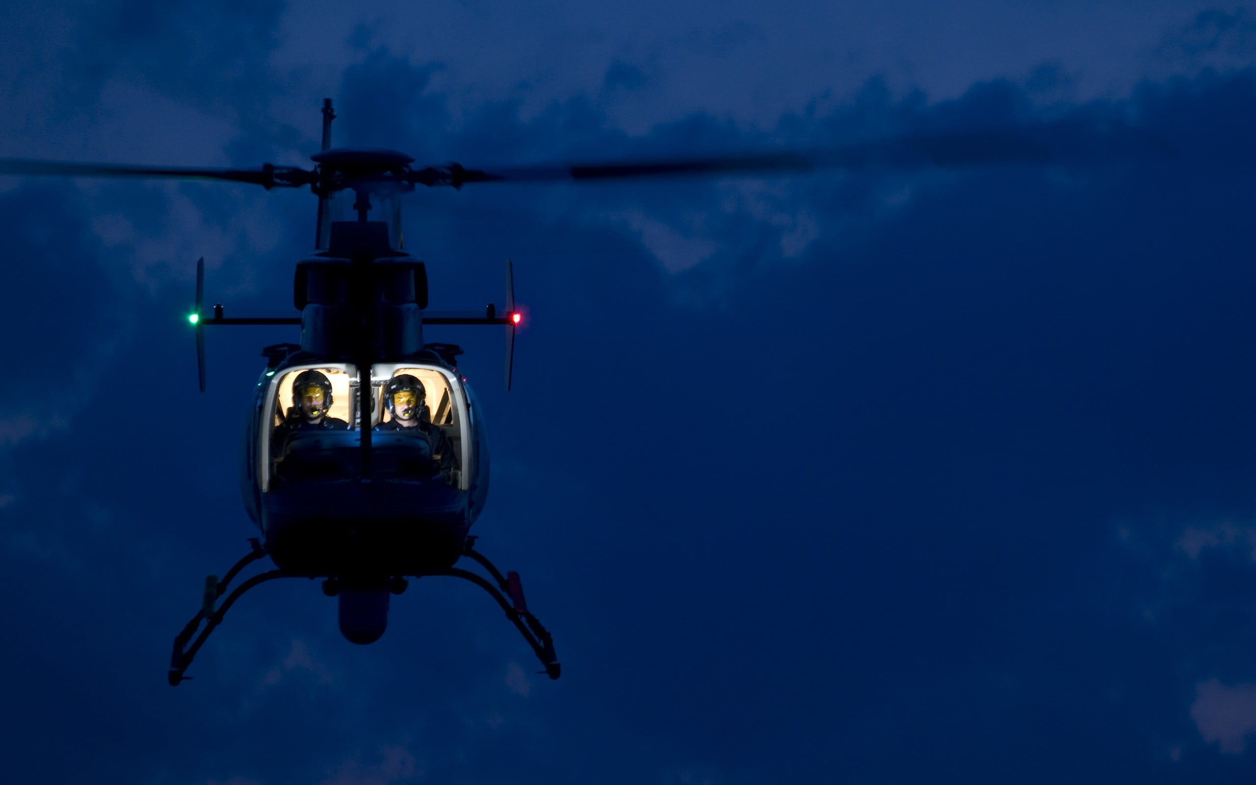 reflection, sign, mode of transportation, nature, helicopters, mid-air, motion, illuminated, blue, no people, flying, night, vehicle, communication, sky, HD Wallpaper