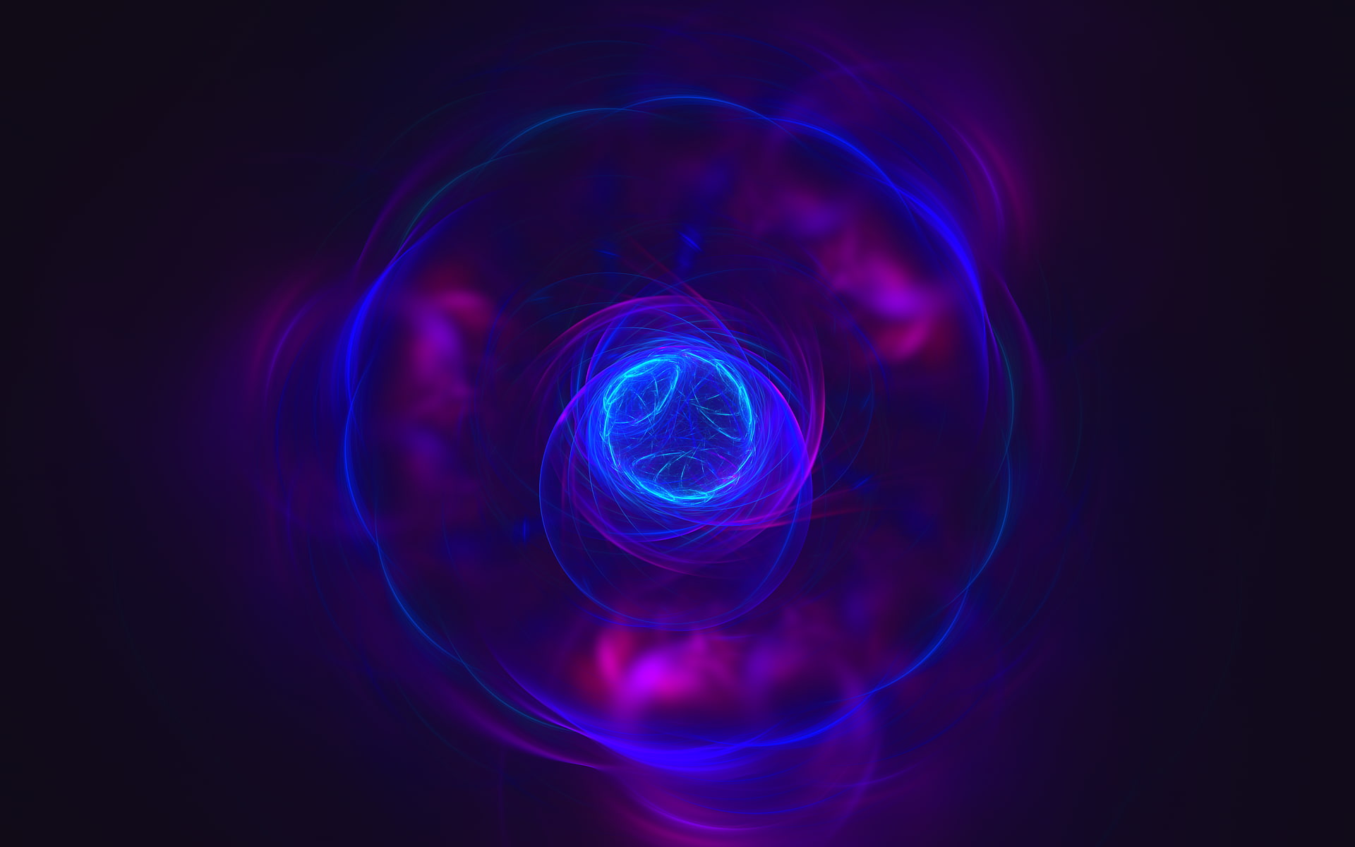 healthcare and medicine, 1080P, concentric, creativity, black background, shapes, motion, design, indoors, Electric Blue, abstract, illuminated, circle, HD Wallpaper