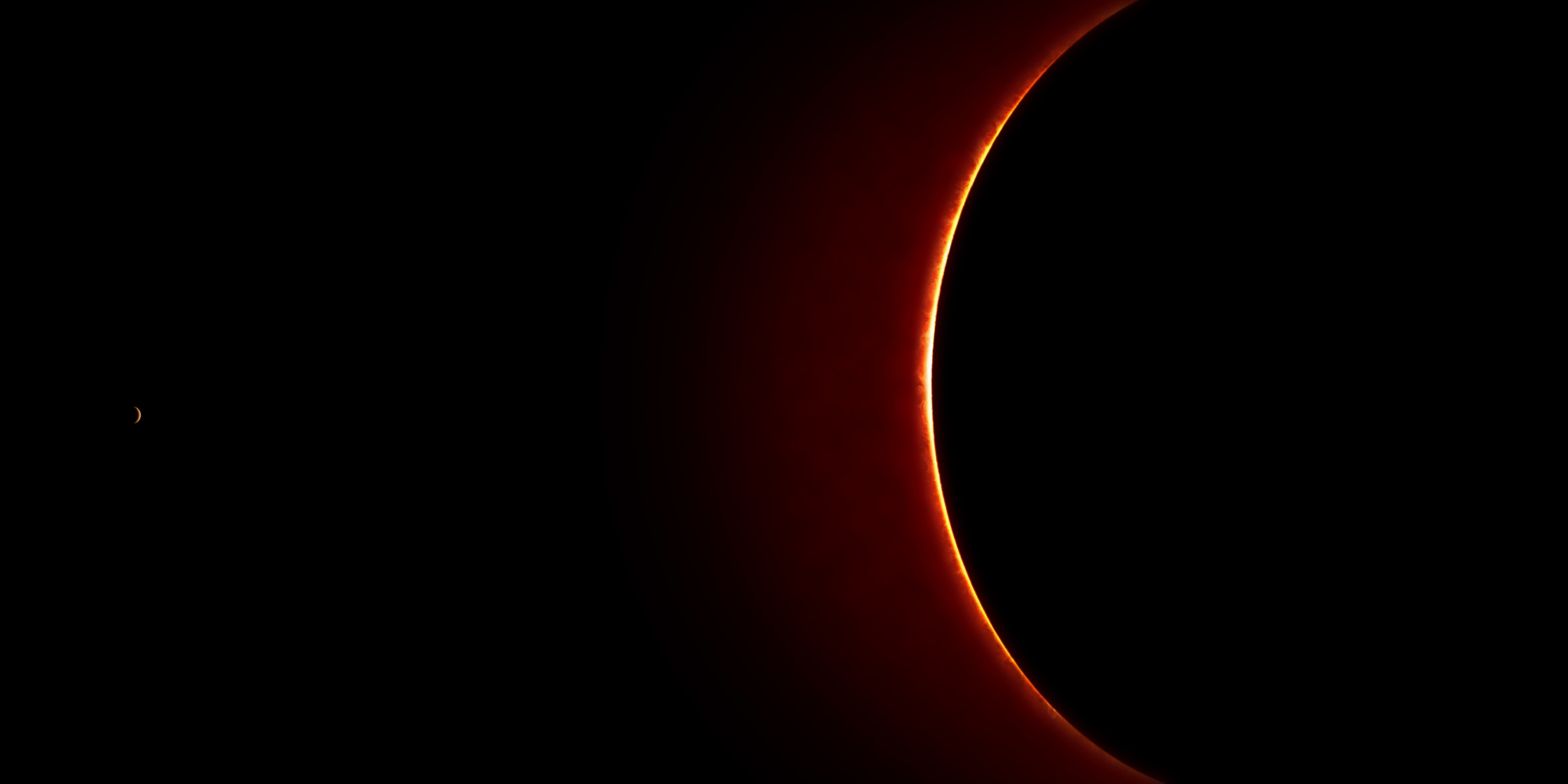 space, night, dark, backgrounds, light, copy space, close-up, eclipse, abstract, no people, outdoors, red, ellipse, burning, circle, photo, geometric shape, HD Wallpaper