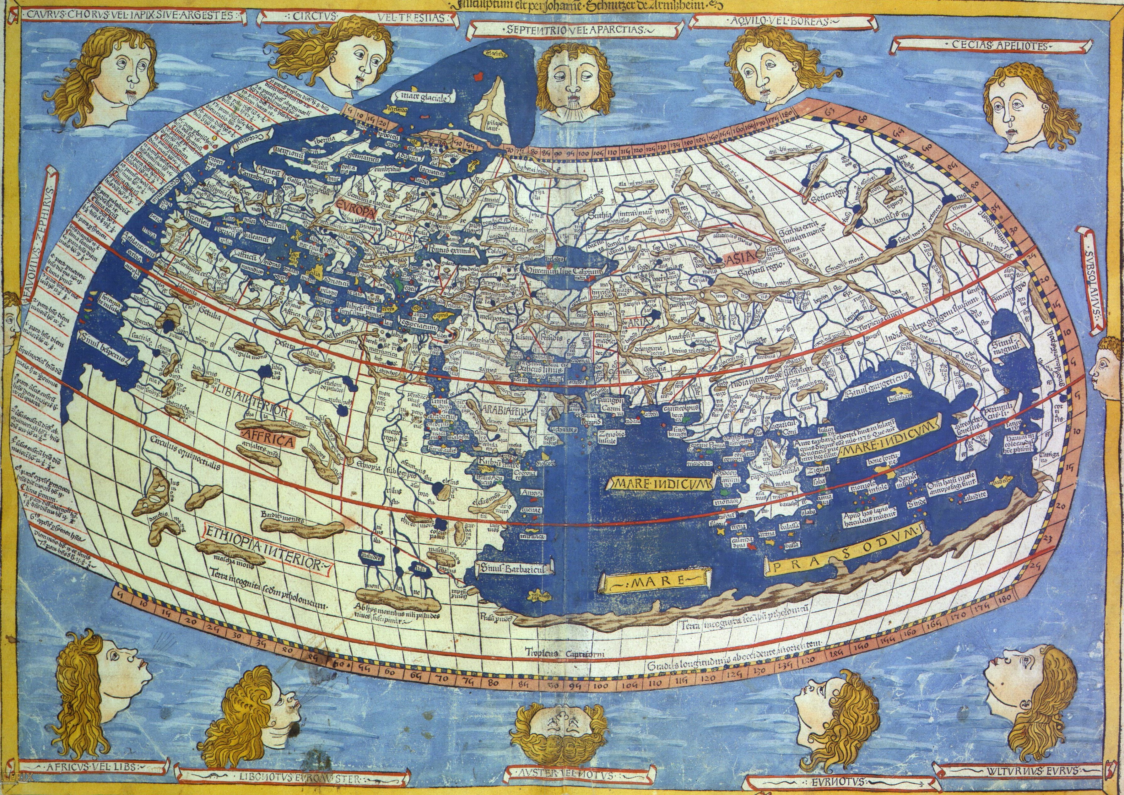 attributed to Ptolemy, travel, world map, geography, 2K, HD Wallpaper