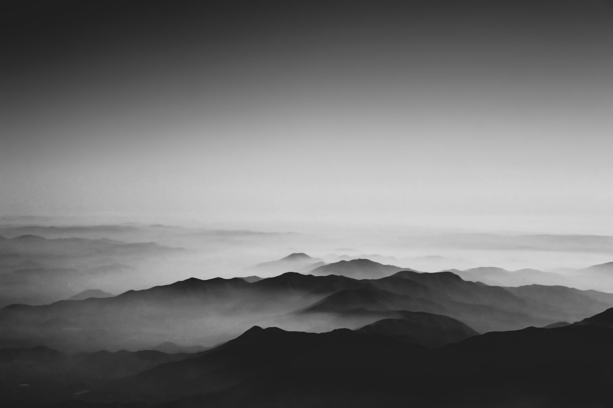 no people, environment, physical geography, photography, mountains, nature, mountain, tranquil scene, tranquility, fog, mist, idyllic, day, mountain range, HD Wallpaper