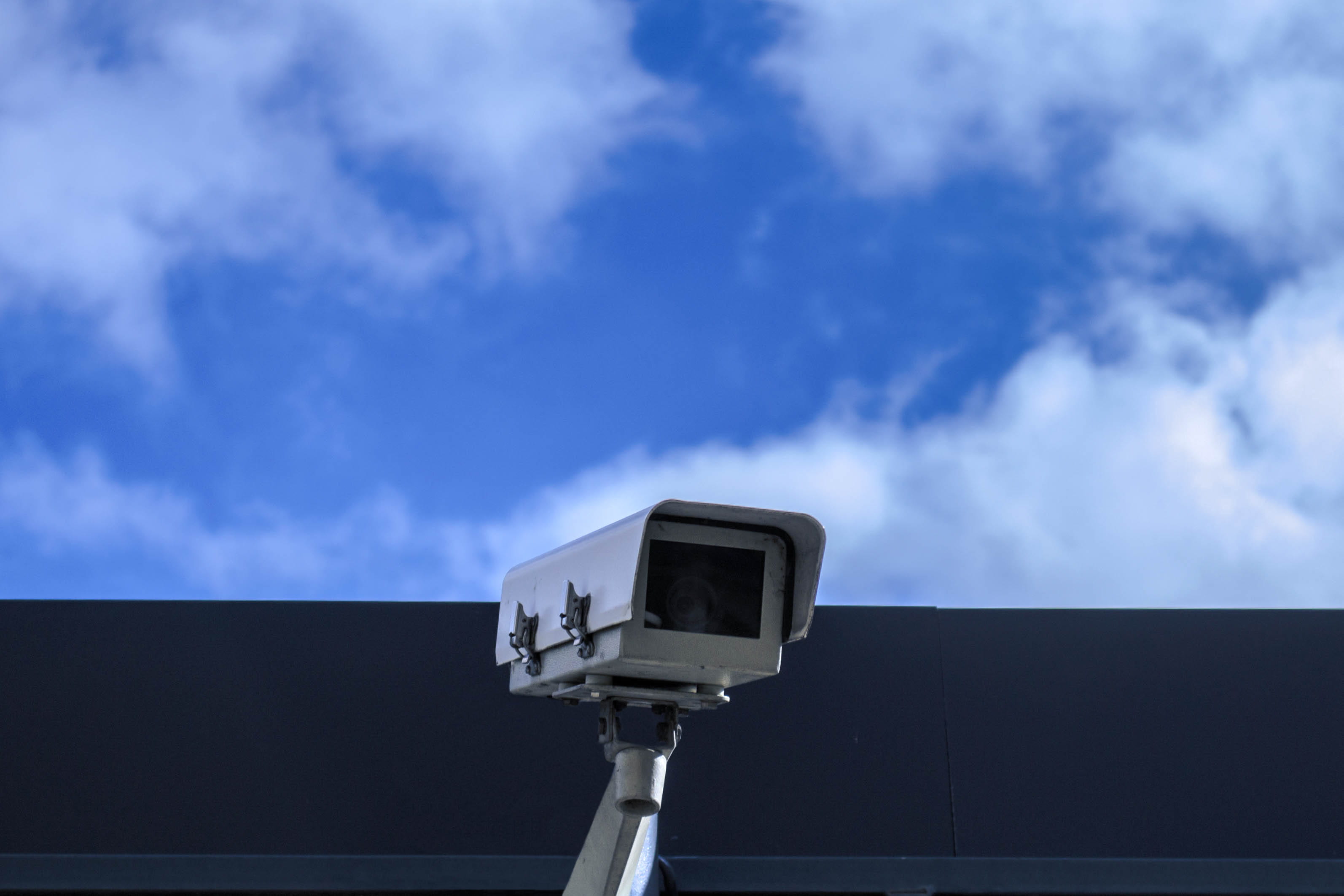 nature, building exterior, white, security camera, camera, cloud, architecture, sky, lighting equipment, blue, cloud - sky, street, day, daytime, bullet, HD Wallpaper