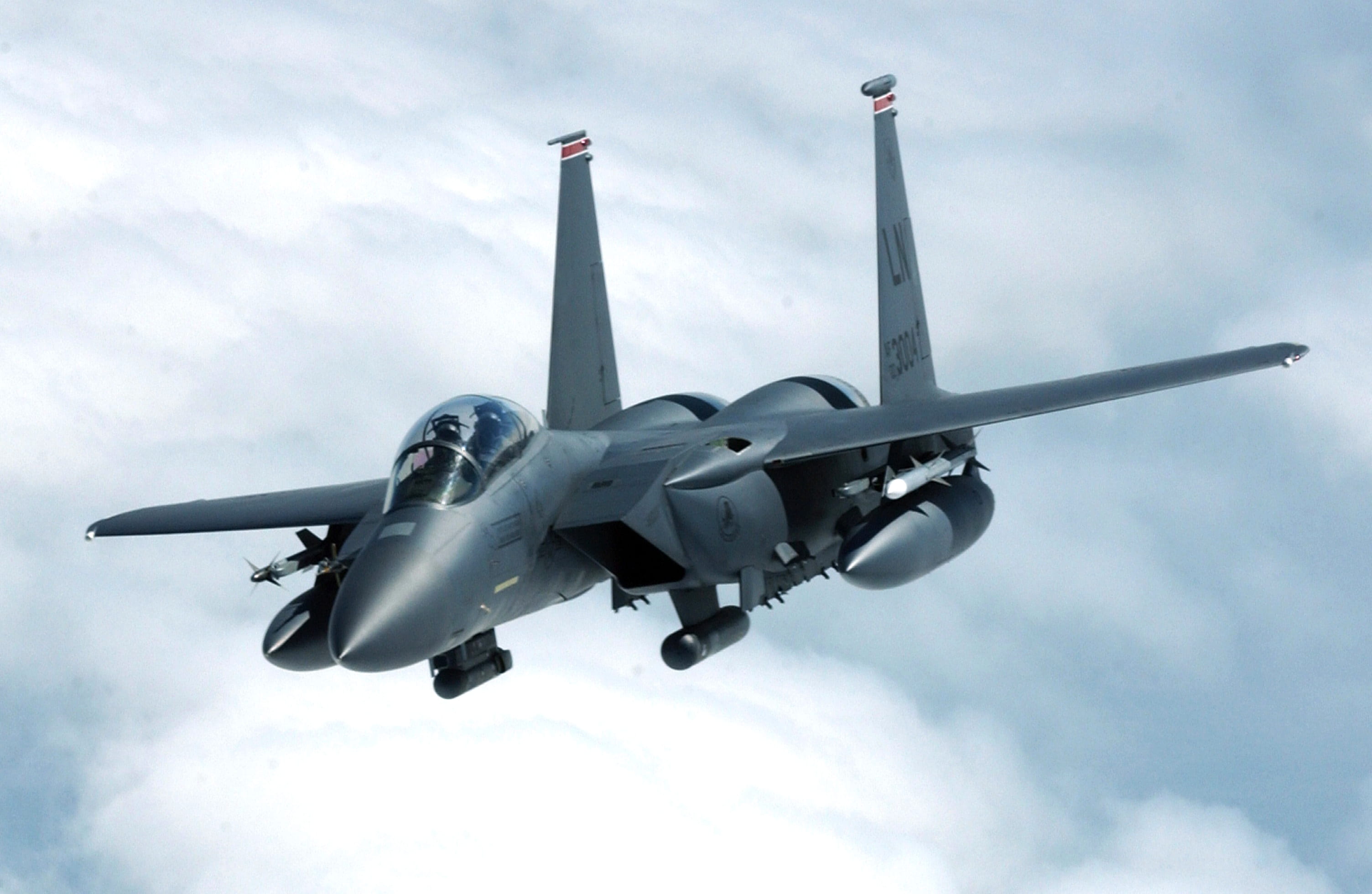 f-15, single object, gray, nature, fighter, motion, cloud - sky, air force, daytime, flight, sky, army, flying, mode of transportation, eagle, military, HD Wallpaper