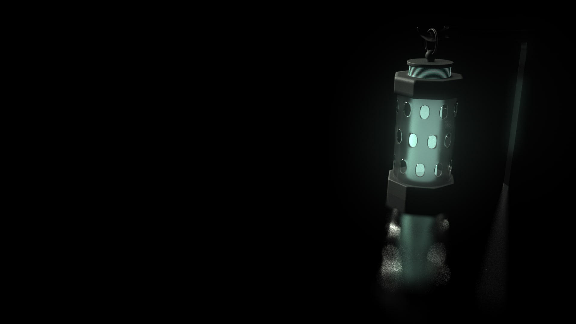 lamp, glowing, 1080P, 3D, HD Wallpaper