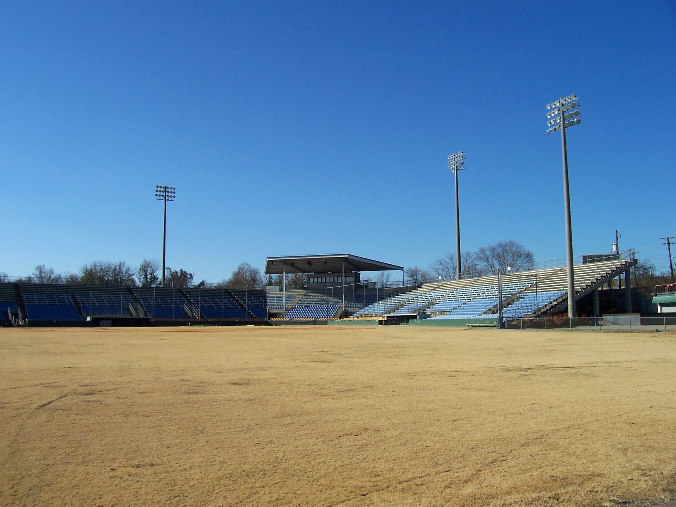 copy space, south carolina, outdoors, building, clear sky, Capital City Stadium, south, sunlight, capital, floodlight, nature, building exterior, 1080P, HD Wallpaper