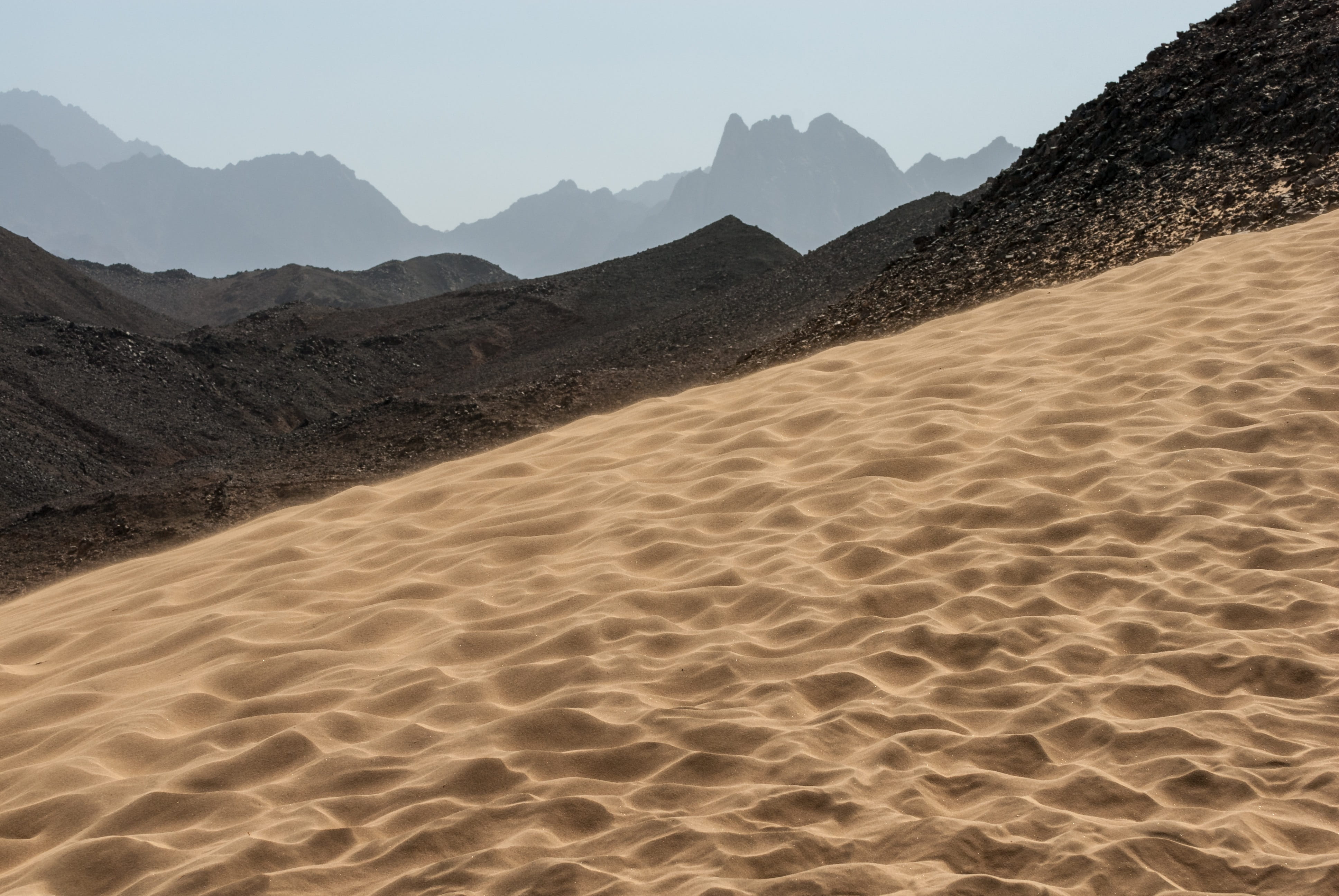 climate, dune, mountain range, physical geography, landscape, stones, scenics - nature, heat, sky, non-urban scene, adventure, tranquility, mountain peak, HD Wallpaper