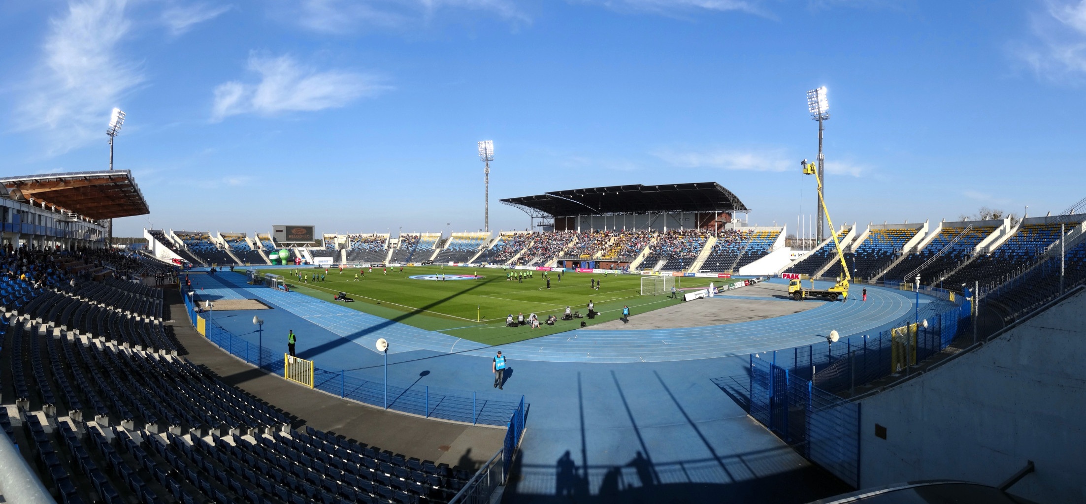 competition, venue, built structure, arts culture and entertainment, nature, 1080P, sky, stage, bleachers, sport, american football - sport, spectator, HD Wallpaper