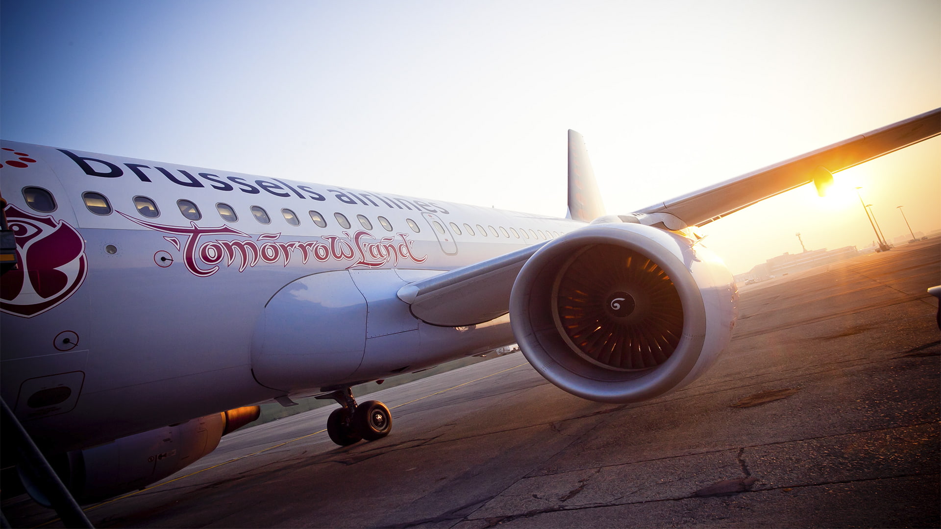 the plane, music, tomorrowland, airline, white, 1080P, festival, HD Wallpaper